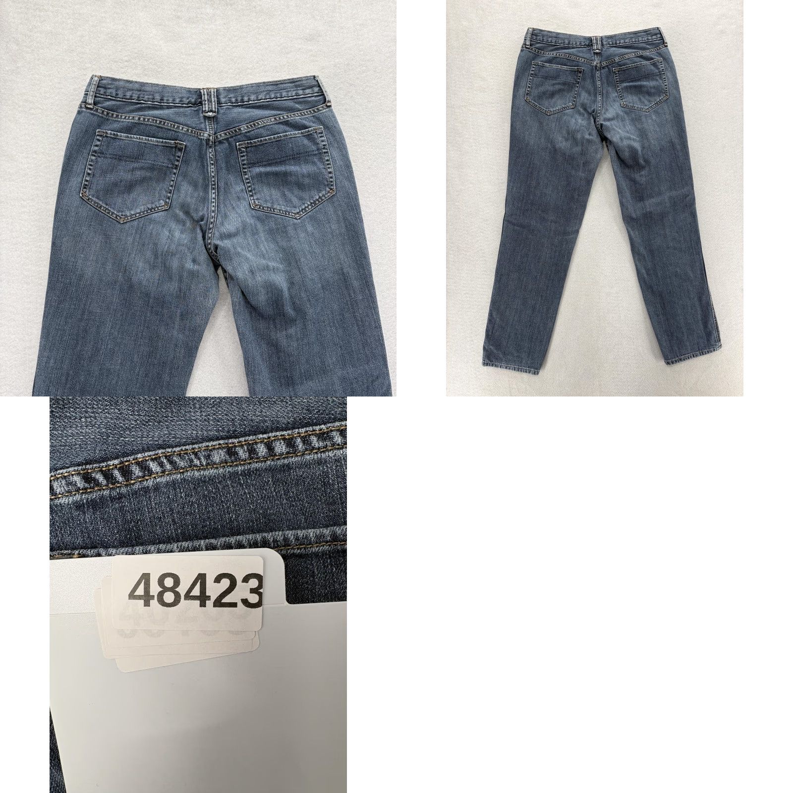 Eddie Bauer Eddie Bauer Jeans Womens 8 Flannel Lined Straight Mid Rise Button Fly Blue Denim 5-Pocket Size 30" / US 8 / IT 44 - 9 Thumbnail