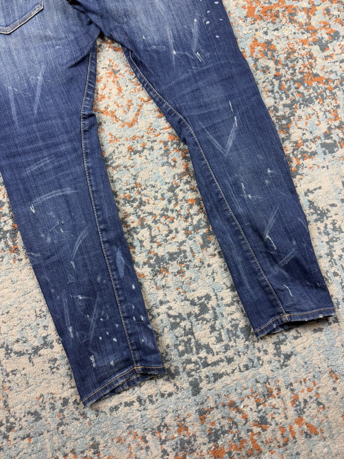 Designer × Dsquared2 × Vintage Vintage y2k Dsquared2 distressed paint splatter washed denim Size US 32 / EU 48 - 5 Thumbnail