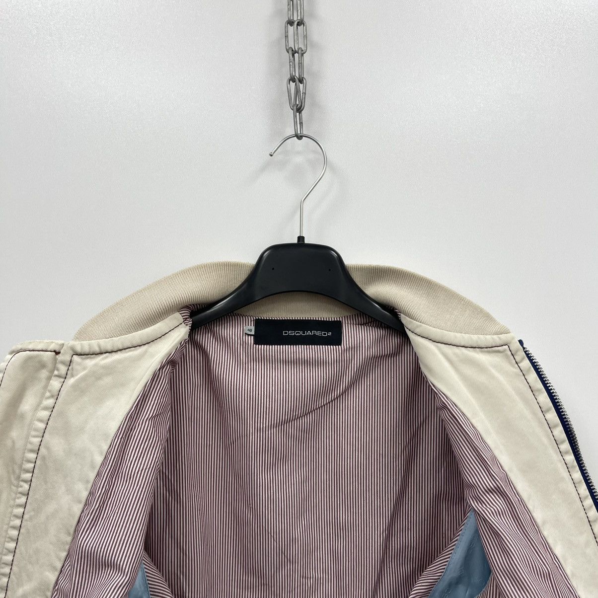 Dsquared2 Dsquared2 Distressed Vintage Cotton Jacket White Rare Size US M / EU 48-50 / 2 - 11 Thumbnail