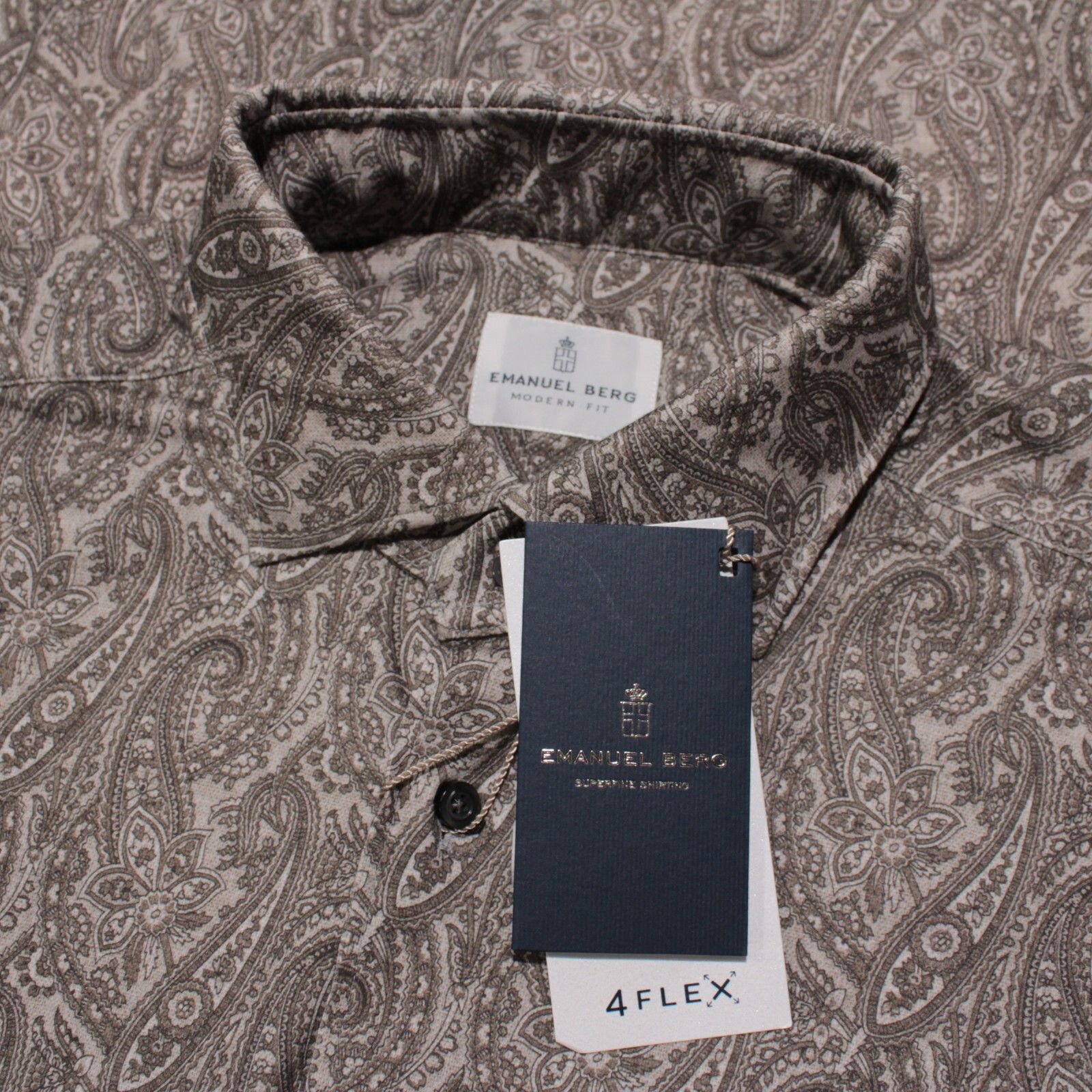 Other Emanuel Berg New with tags Shirt Size L US In Brown Size US L / EU 52-54 / 3 - 1 Thumbnail