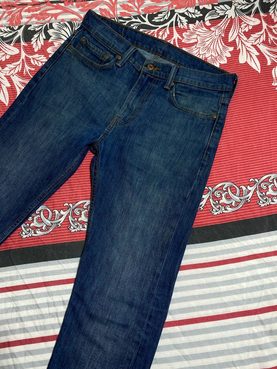 Levi's × Vintage vINTAGE Levi’s Retro Y2K Men`s Blue Denim Jeans Size US 32 / EU 48 - 11 Thumbnail