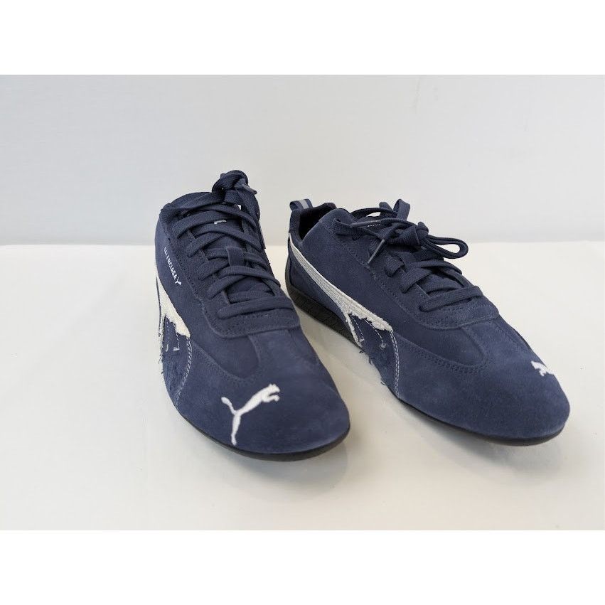 Balenciaga × Puma o1rshd1 Speedcat Destroyed Low Top Sneaker in Navy / White Size US 10 / EU 43 - 6 Thumbnail
