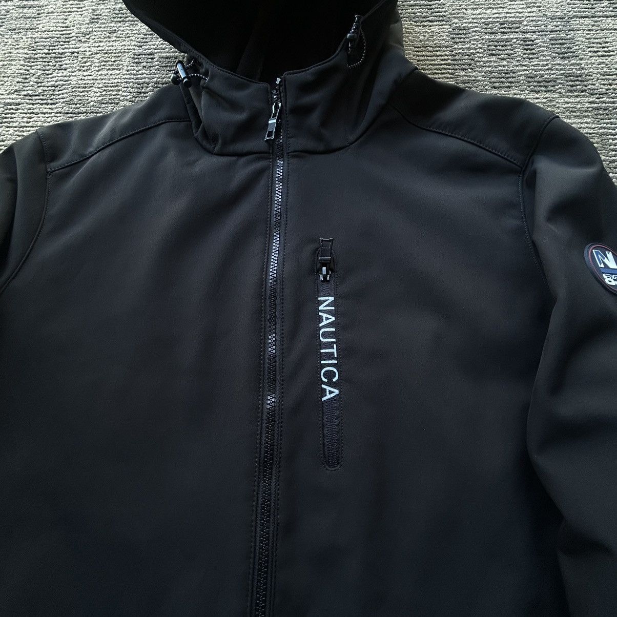 Nautica Nautica Active Stretch Black Full Zip Water Resistant Jacket Size US XL / EU 56 / 4 - 3 Thumbnail