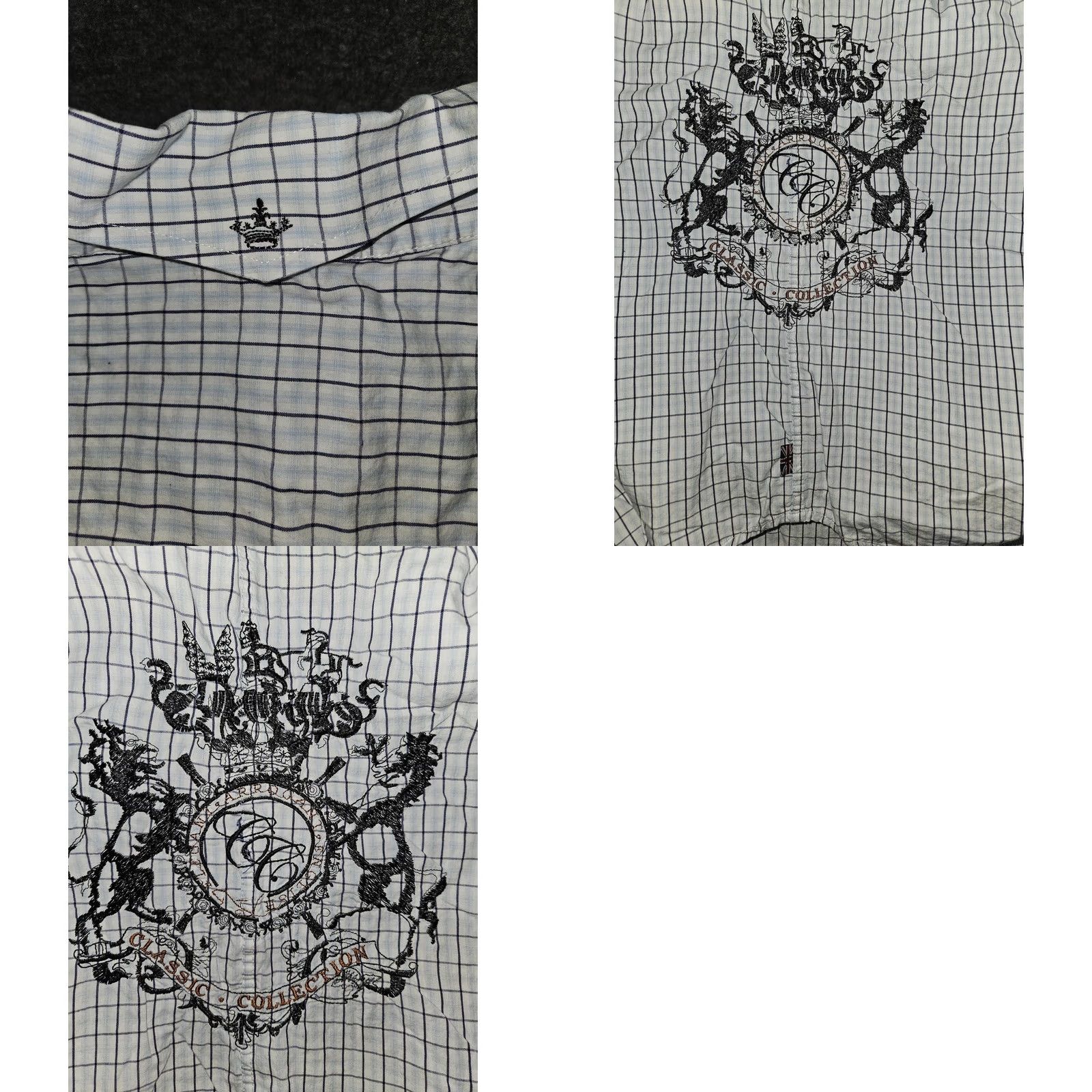 English Laundry VINTAGE English Laundry Shirt Mens 2XLT White Check Classic Embroidered Short Sleeve Size US XXL / EU 58 / 5 - 9 Thumbnail