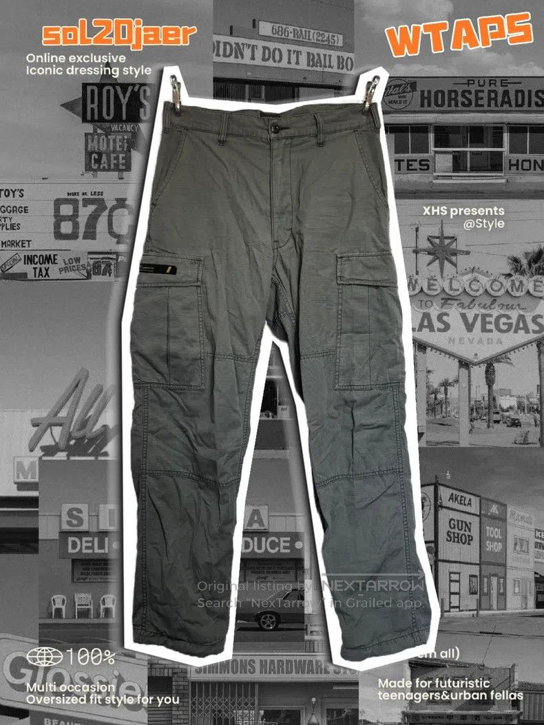 Wtaps Wtaps size 1 Wash gray-green work pants Size US 38 / EU 54 - 1 Thumbnail