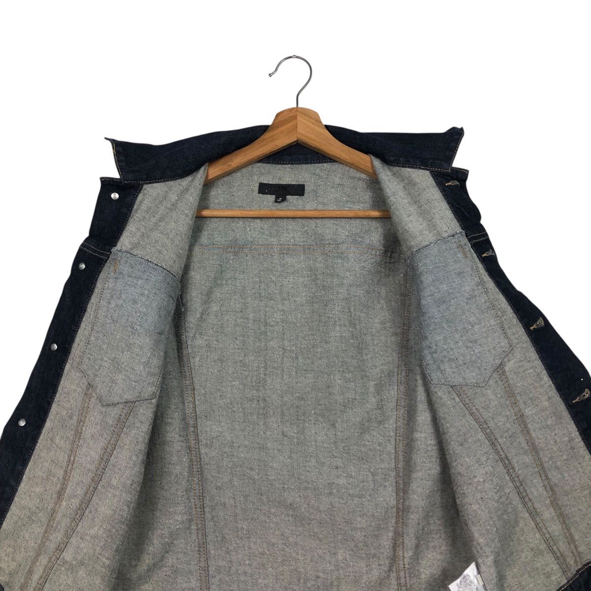 Japanese Brand 📌Vintage Biker Denim Jacket Uniqlo Japan Issey Miyake Size US M / EU 48-50 / 2 - 17 Thumbnail
