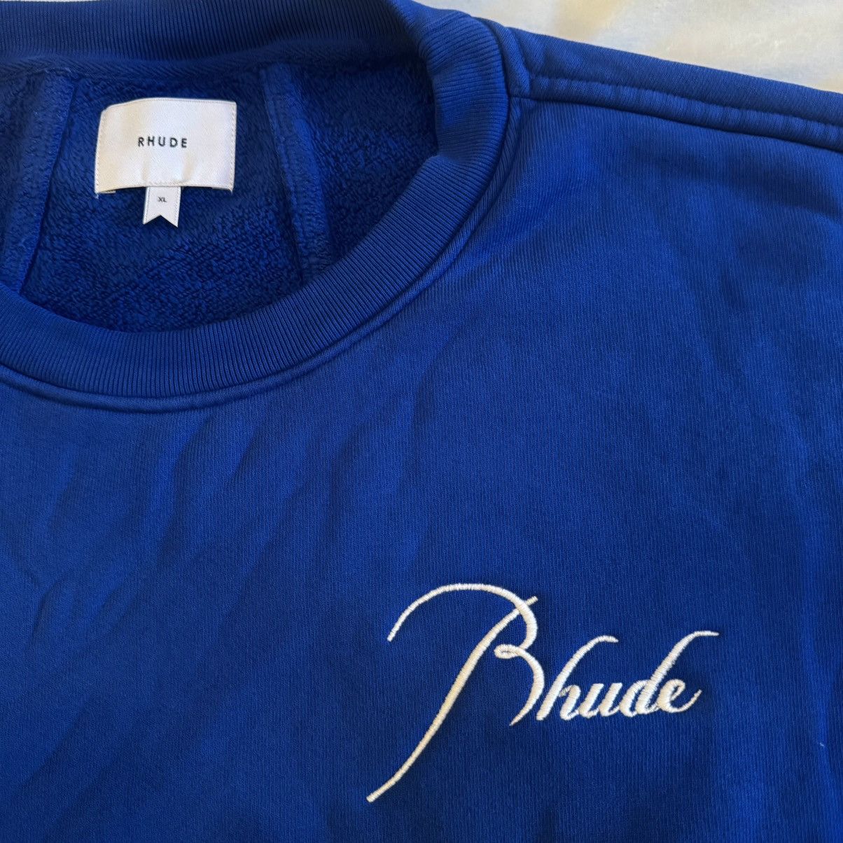 Rhude Rhude Classic Embroidered Crewneck Sweatshirt Size US XL / EU 56 / 4 - 4 Thumbnail