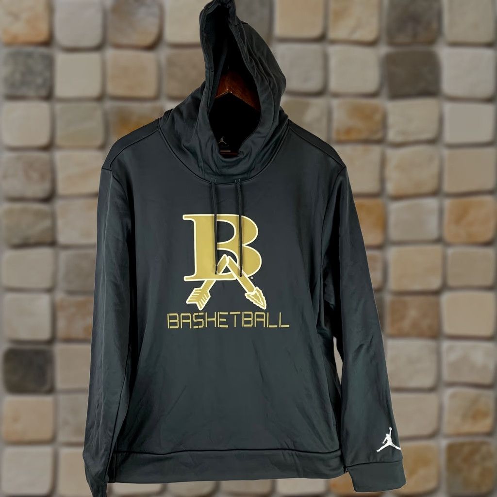 Jordan Brand Jordan Therma-FIT Basketball Hoodie Mens Large Gray Pullover Size US L / EU 52-54 / 3 - 1 Thumbnail