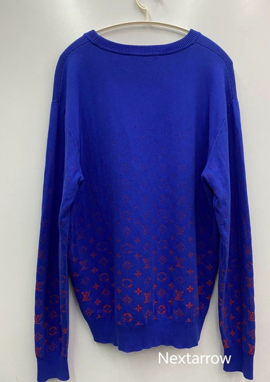 Louis Vuitton Louis Vuitton Red blue gradient knitted sweat 2412-Nextarrow Size US L / EU 52-54 / 3 - 2 Thumbnail