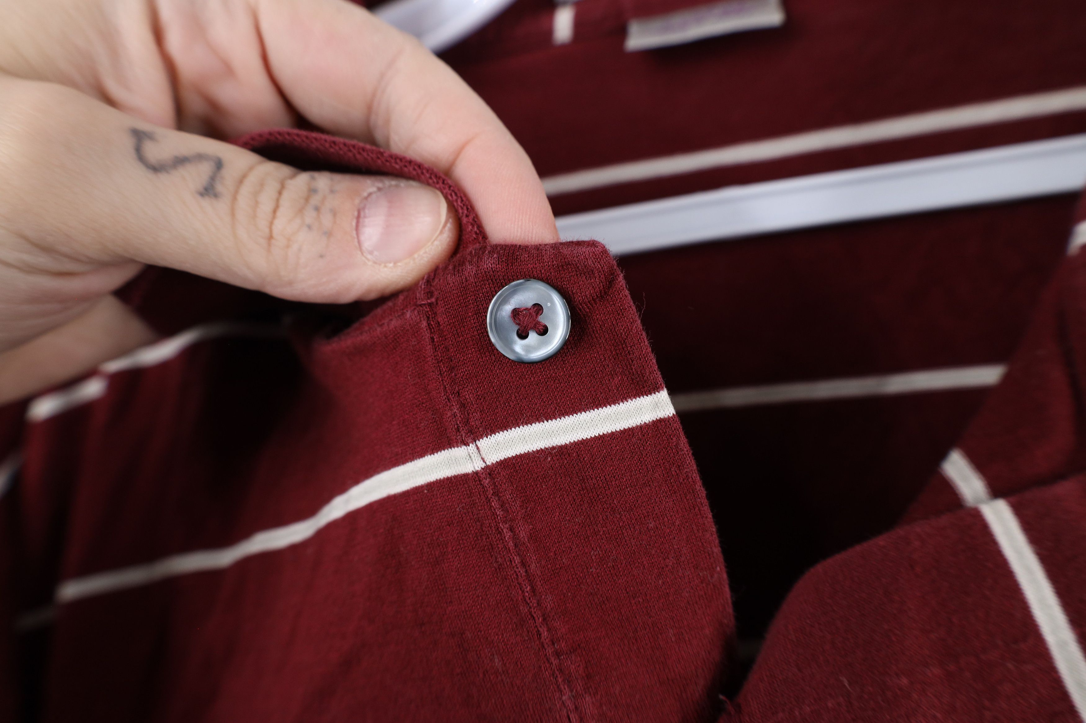 Vintage Vintage 90s Streetwear Pima Cotton Long Sleeve Polo Shirt Size US XL / EU 56 / 4 - 5 Thumbnail