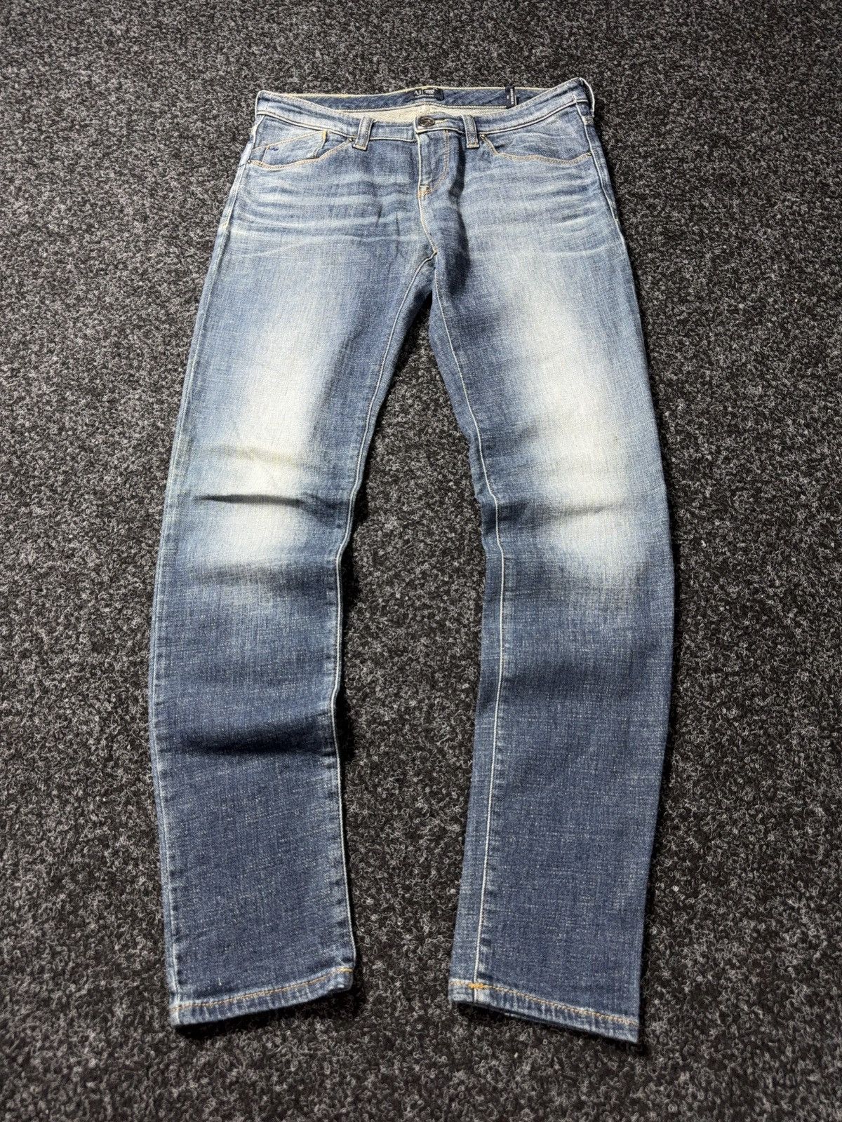 Giorgio Armani Luxury 00s Armani Jeans Slim Tapered Denim Pants Rock Y2K Size 27" / US 4 / IT 40 - 1 Thumbnail