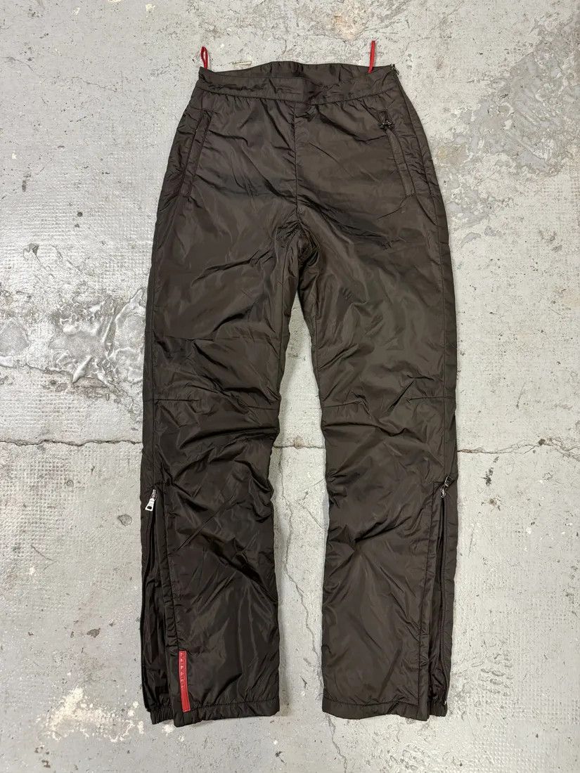 Prada × Vintage 2000s Prada Linea Rossa Brown Tactical Pants Size 25" / US 0 / IT 36 - 8 Thumbnail