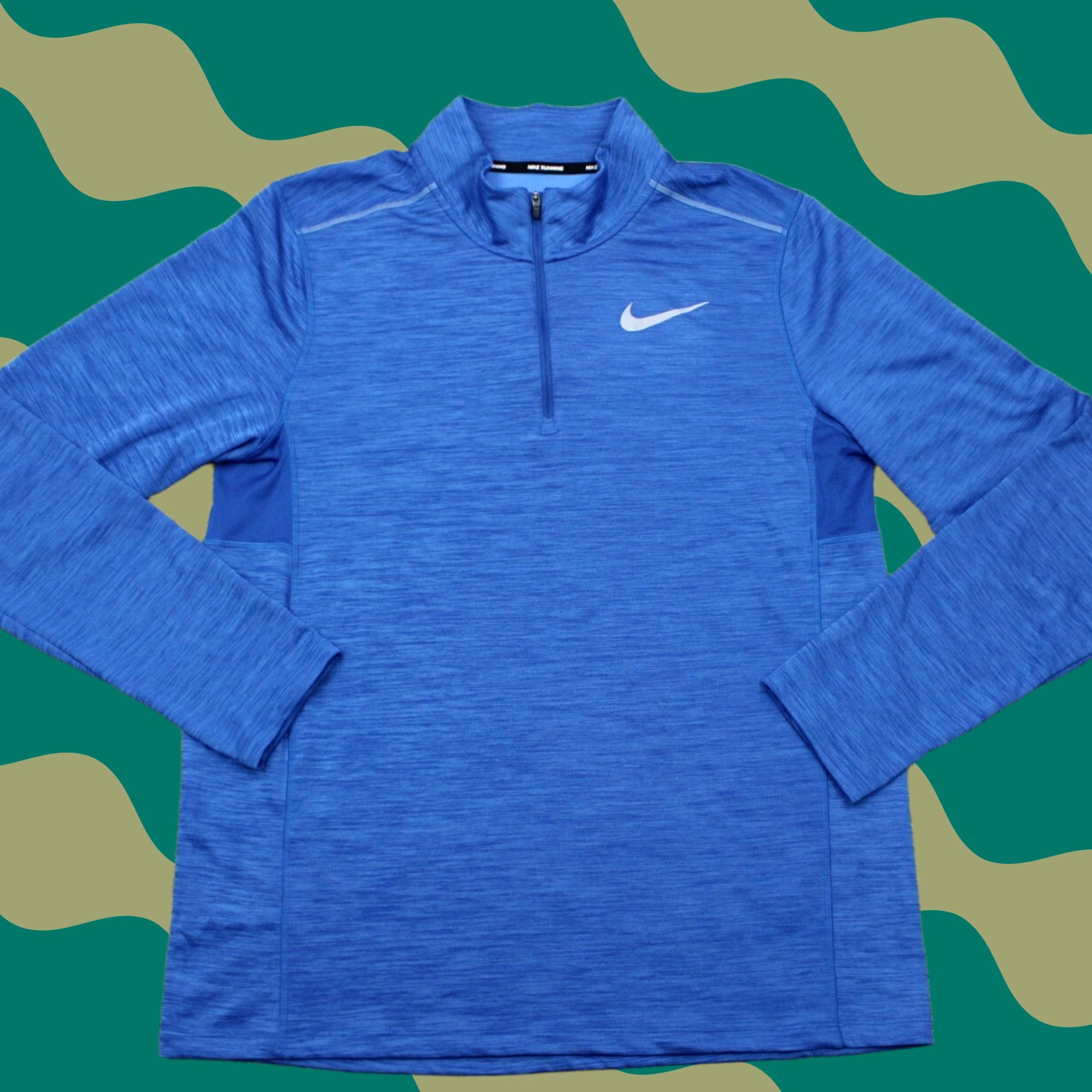 Nike Nike Pacer Sweatshirt Mens Large Blue Dri-Fit 1/2 Zip L/S Pullover Size US L / EU 52-54 / 3 - 1 Thumbnail