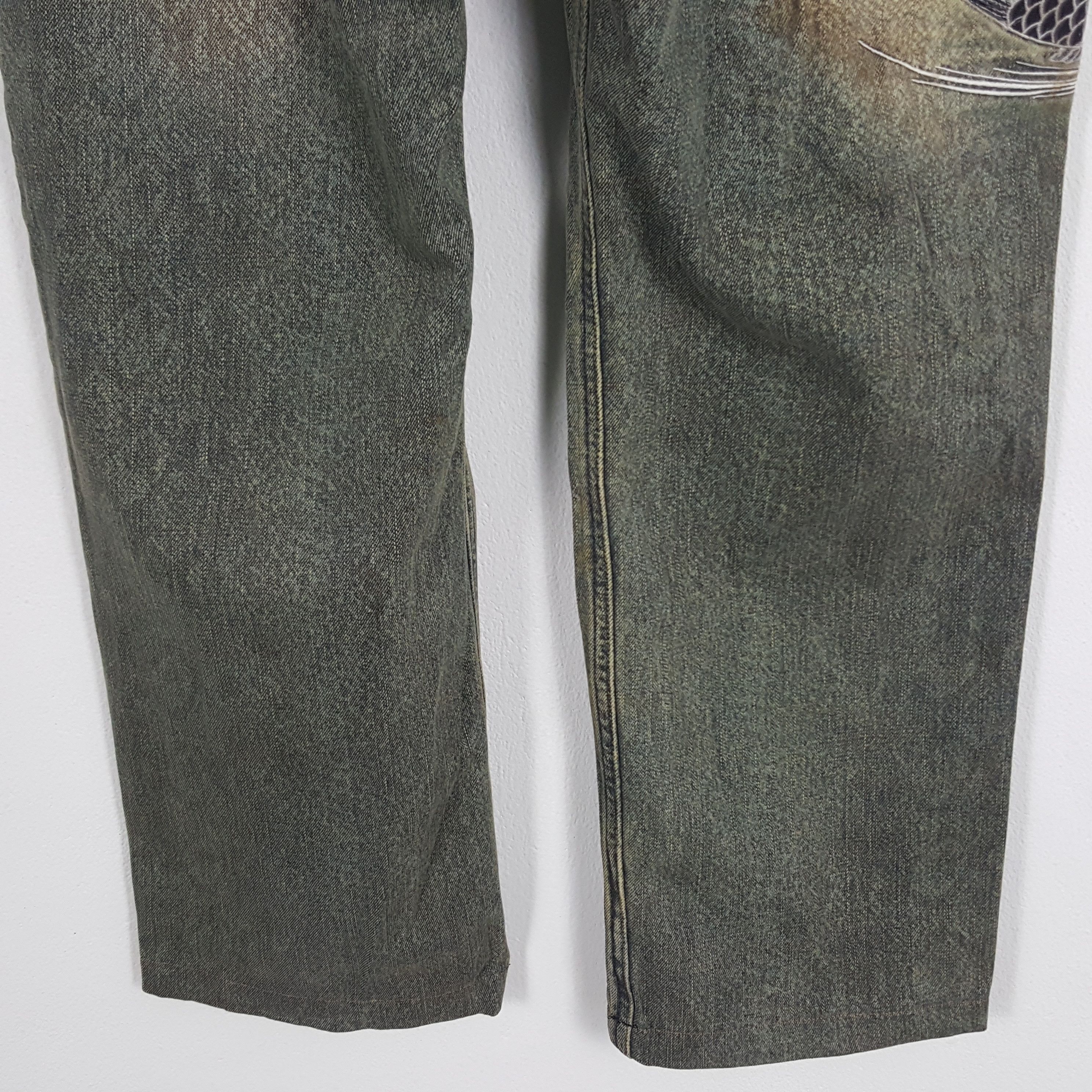 Japanese Brand × Vintage Vintage Karakuri Sukajan Traditional Denim Jeans Size US 31 - 6 Thumbnail