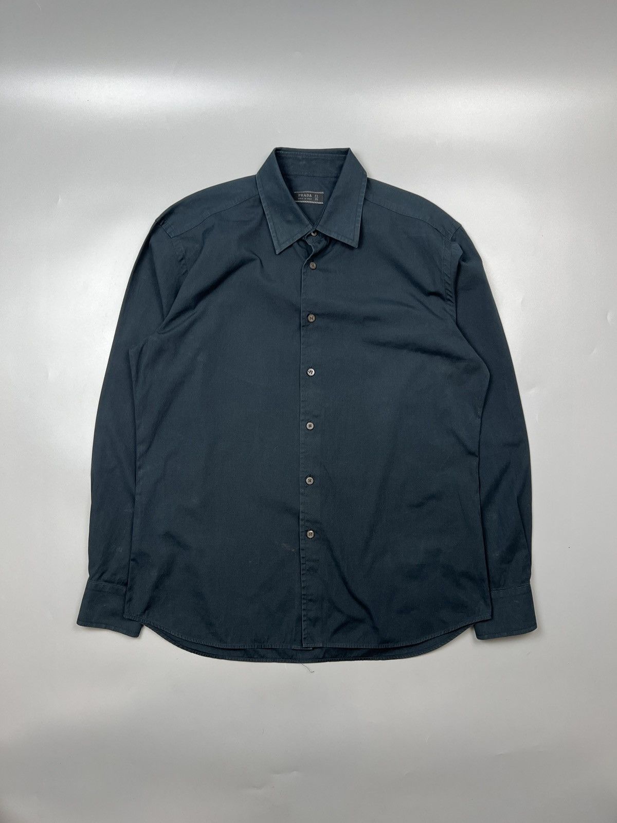 Prada Black Cotton Shirt (Y0437)