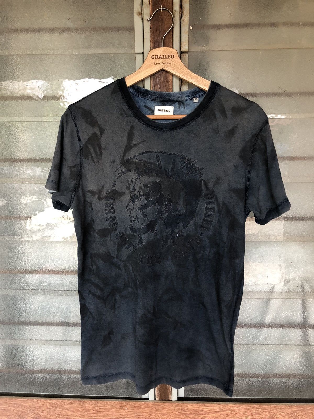 Diesel Diesel Style Punk Blue Black Shirt Tee Size US XS / EU 42 / 0 - 2 Thumbnail