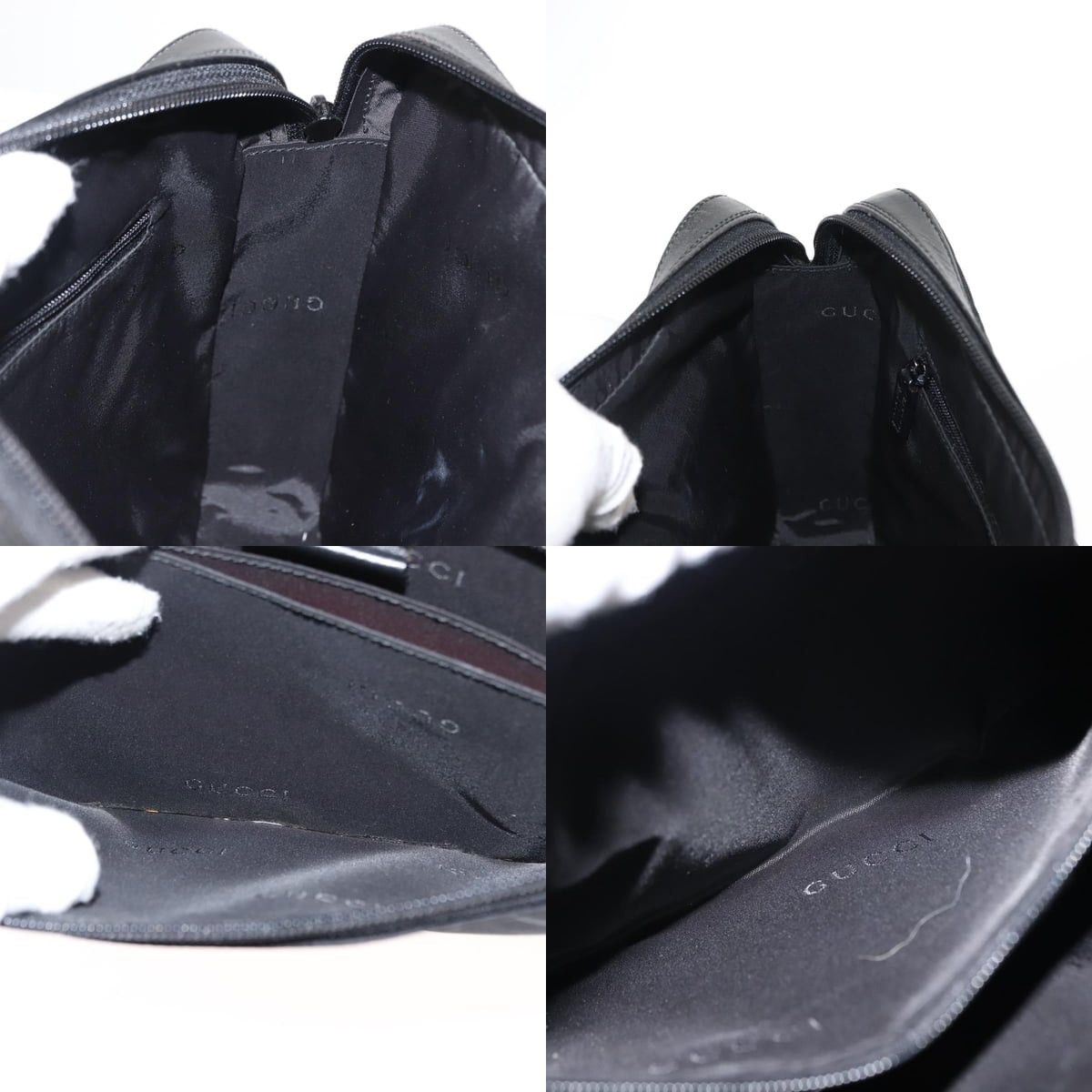 Gucci GUCCI Shoulder Bag Nylon Leather Black Size ONE SIZE - 12 Thumbnail