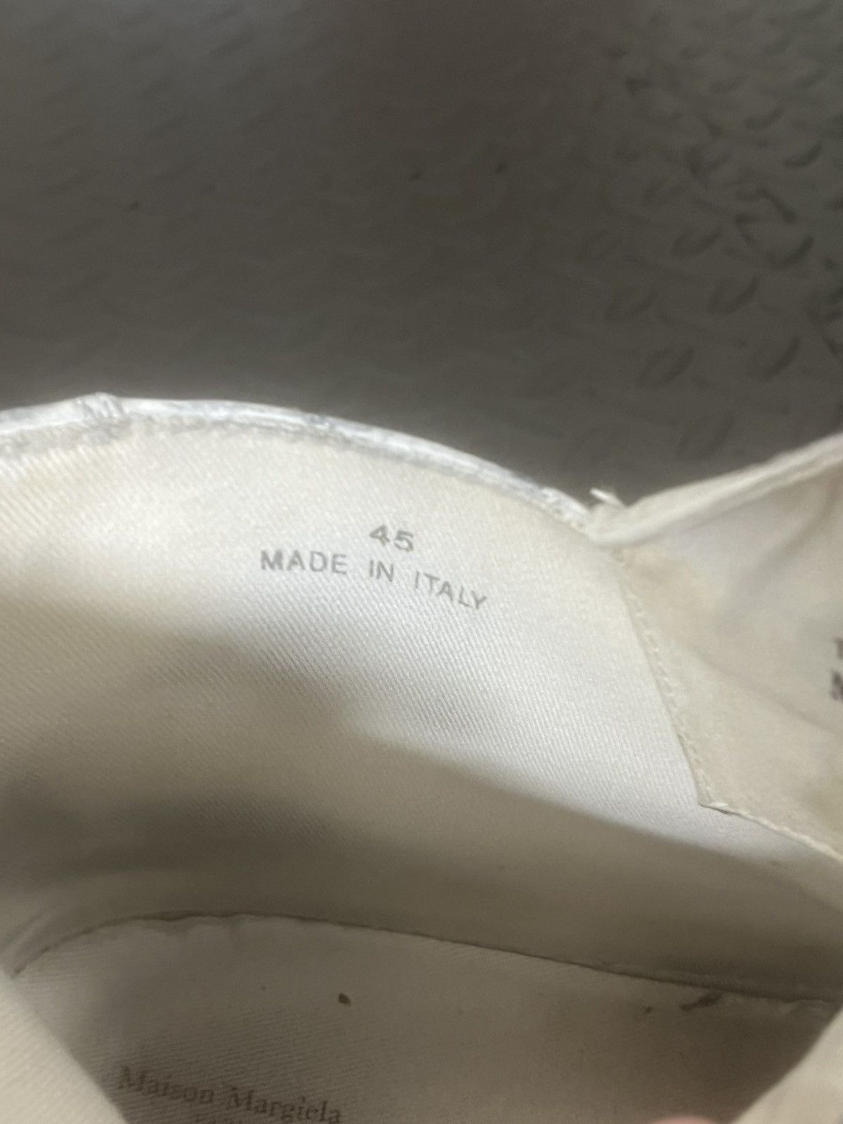 Maison Margiela Maison Margiela Stereotype White Rubberized Sneaker Size US 11.5 / EU 44-45 - 8 Thumbnail
