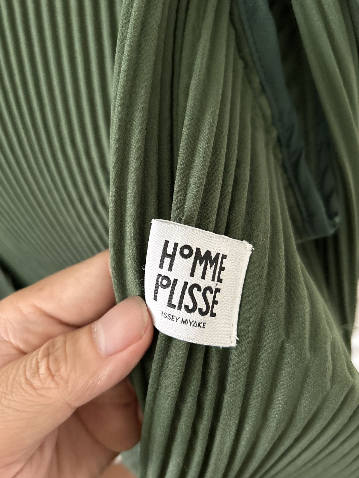 Homme Plisse Issey Miyake × Issey Miyake Issey Miyake Homme Plisse Pleated Green Blazer (sz3) Size US L / EU 52-54 / 3 - 3 Thumbnail