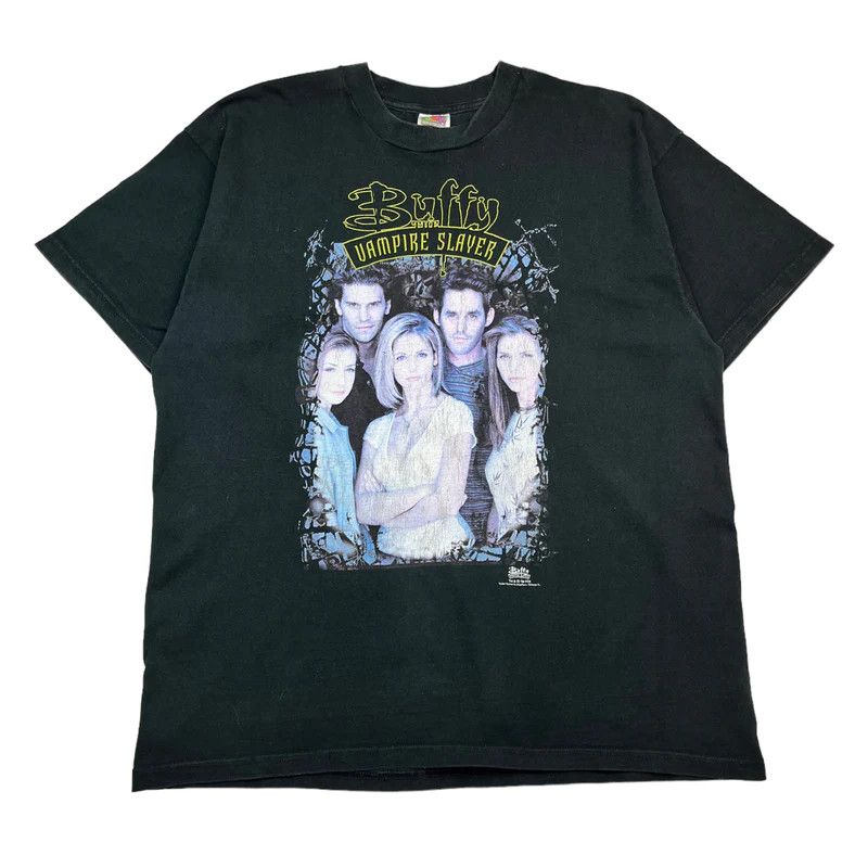 image of 1998 Buffy The Vampire Slayer Group Tee in Black, Men's (Size XL)