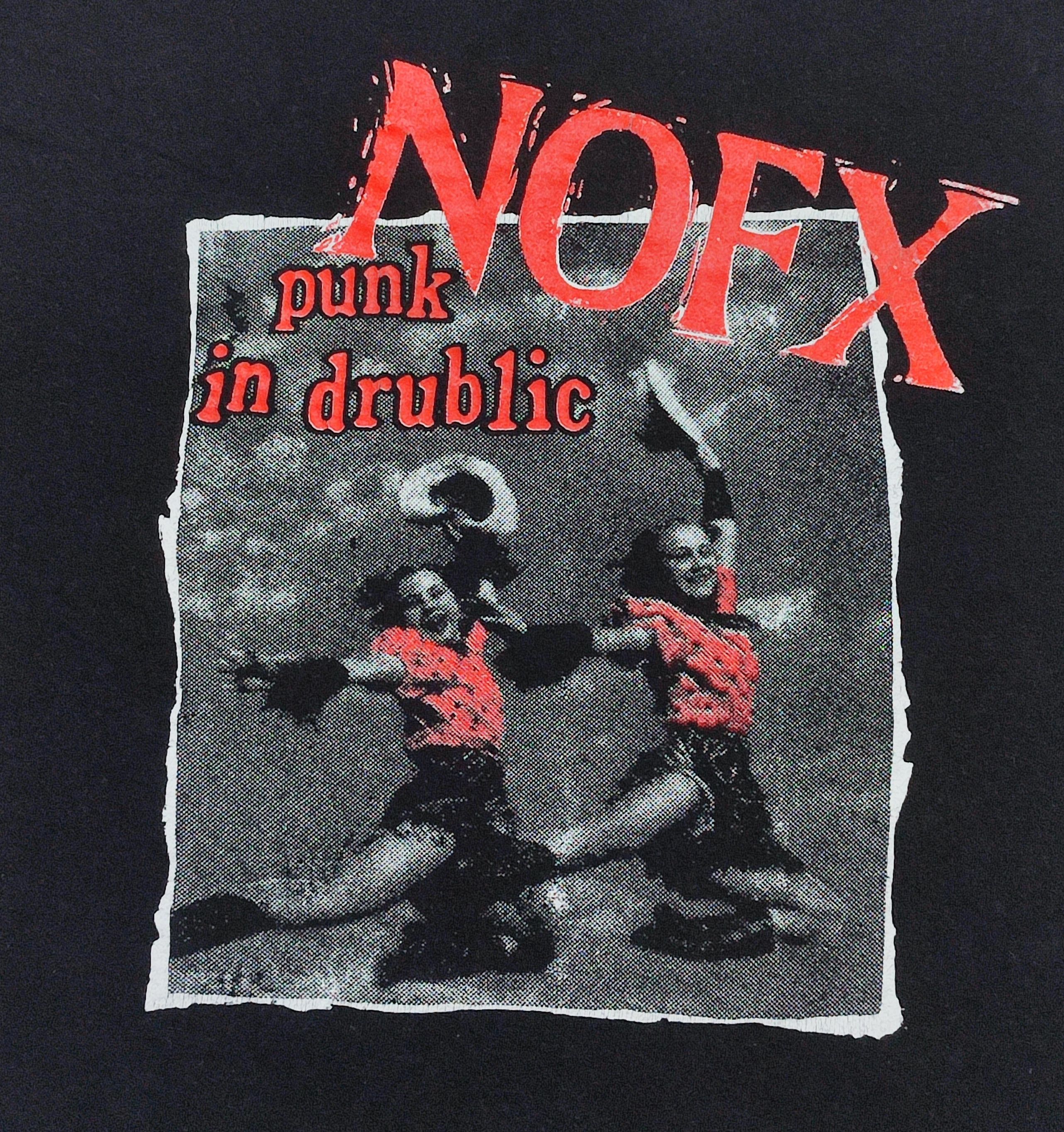 Vintage Vintage 1990s NOFX Punk In Drublic Album Long Sleeve Tee Size US XL / EU 56 / 4 - 8 Thumbnail