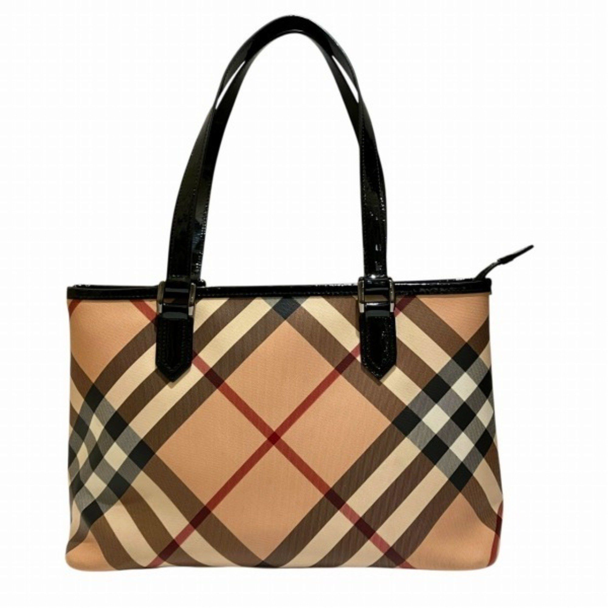 Burberry Nova Check Bag Tote Shoulder Women's in Beige