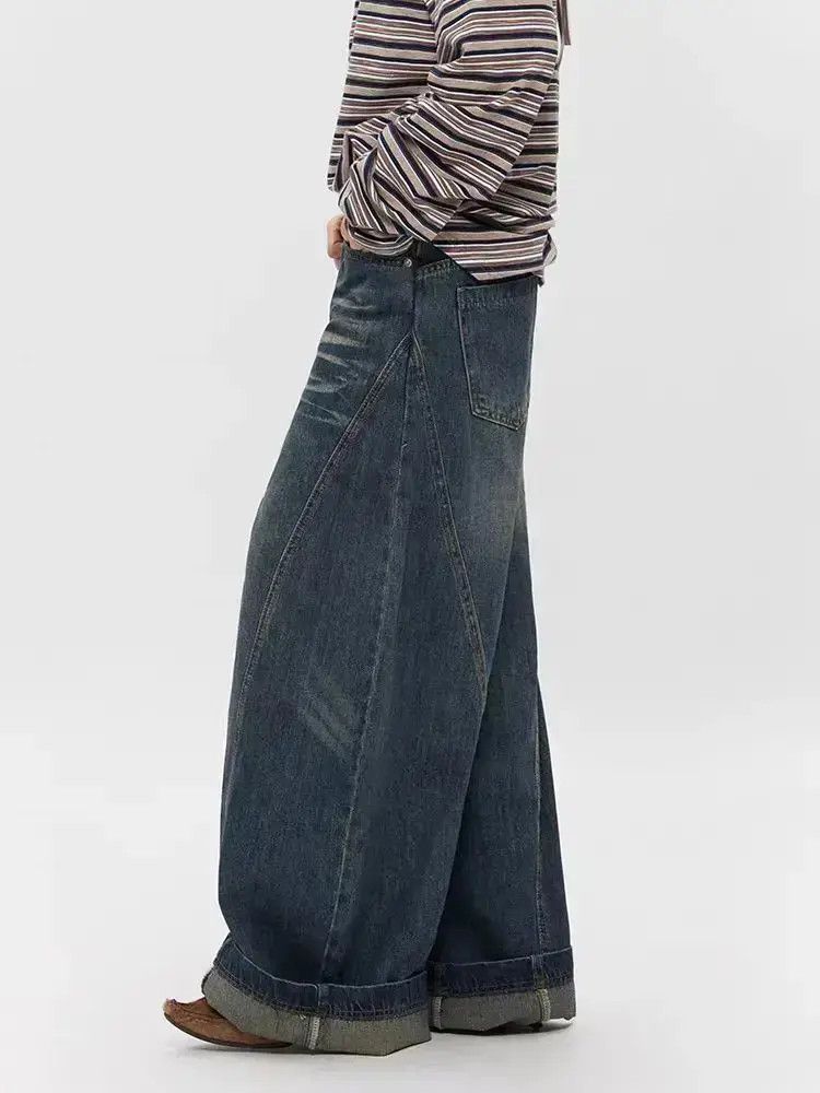 Japanese Brand Washed machete design baggy vintage Y2K street hip hop jeans Size US 32 / EU 48 - 2 Thumbnail