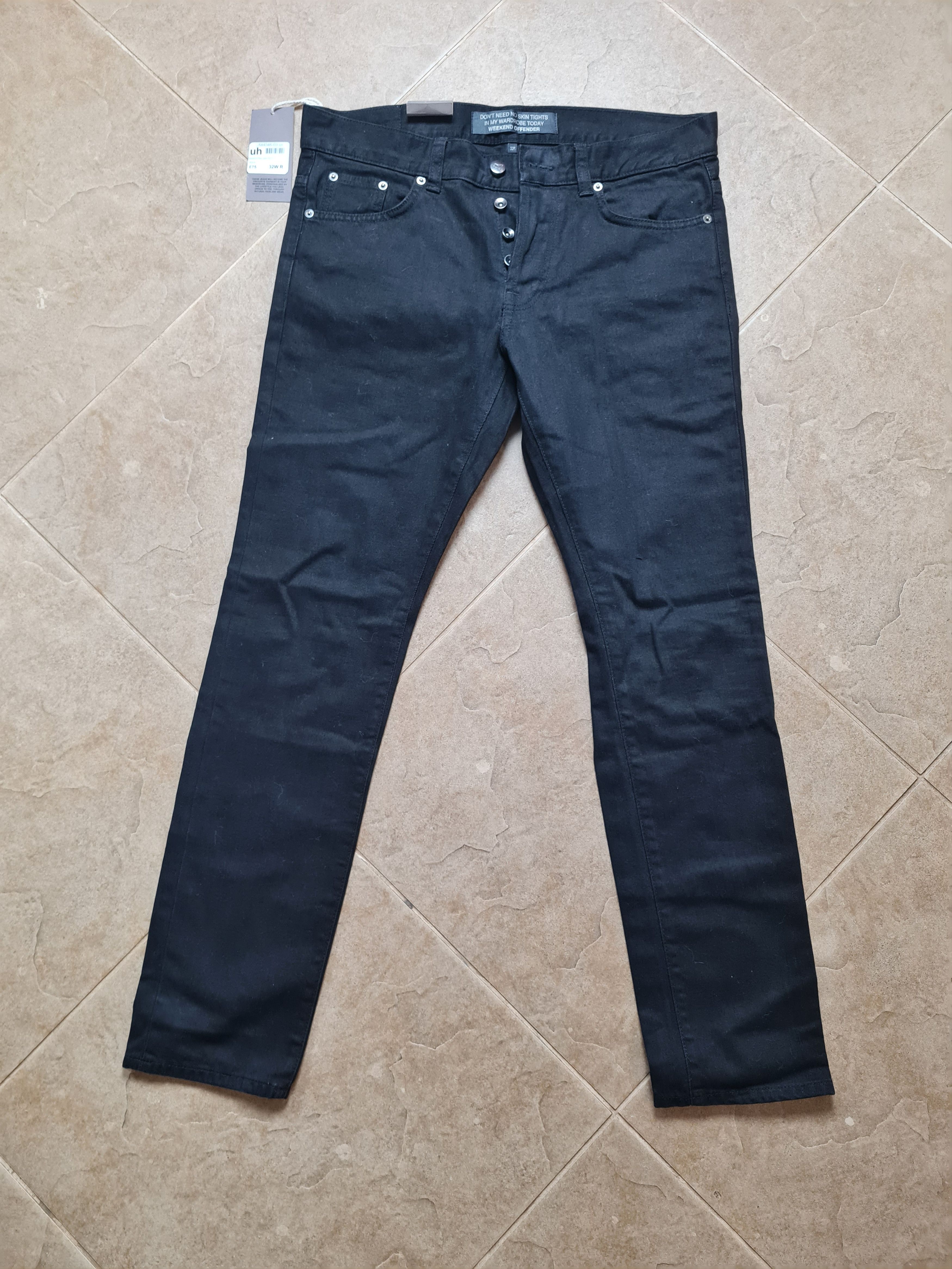 Weekend Offender Jeans Mens Black Denim Weekend Offender Tapered Fit Jeans 32 Size US 32 / EU 48 - 3 Thumbnail