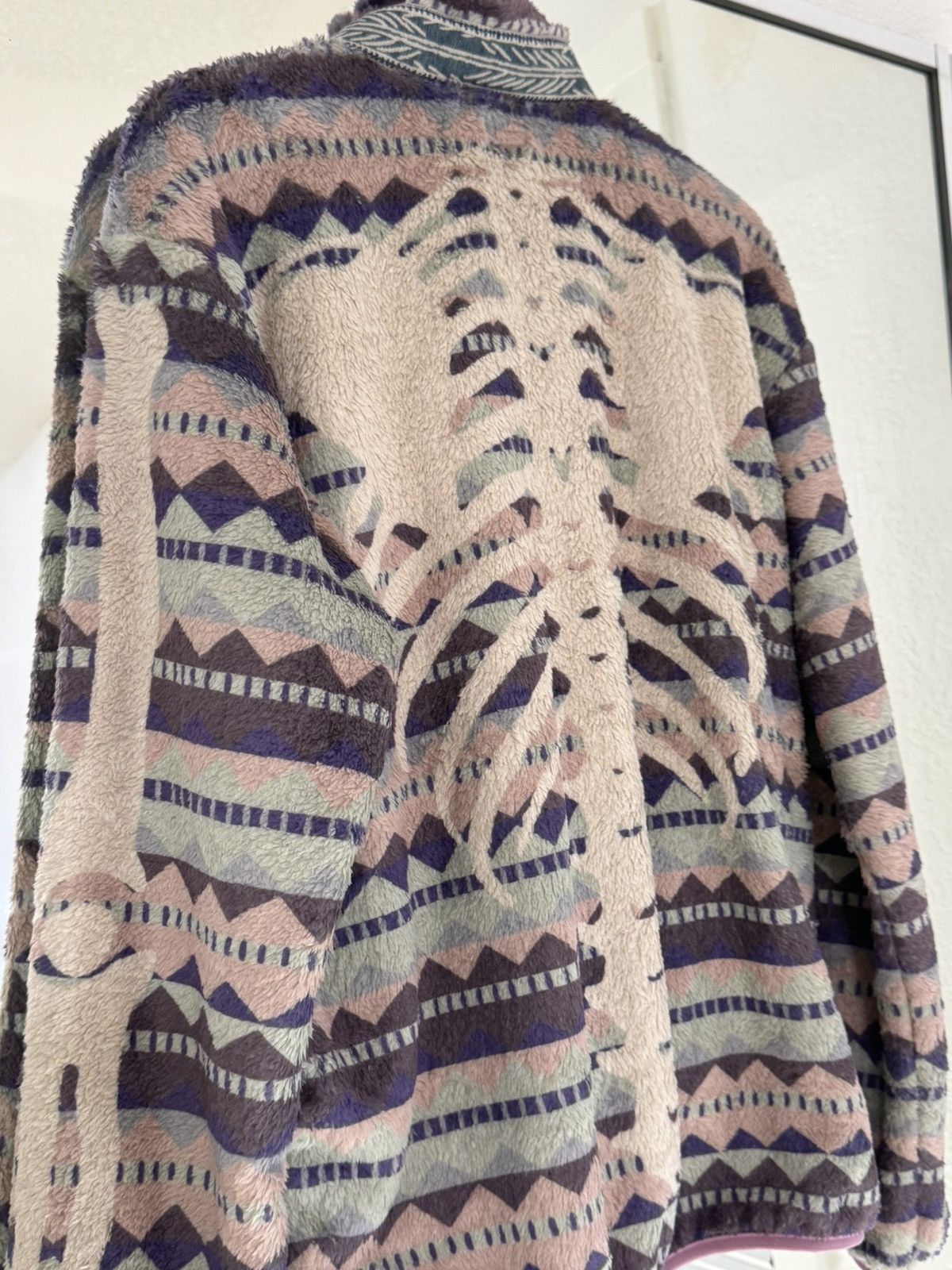 Kapital Ashland Printed Fleece Zip-Up Sweatshirt Size US M / EU 48-50 / 2 - 5 Thumbnail