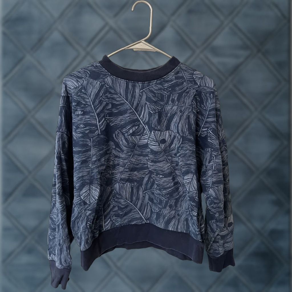 Gap VTG Gap Mens Crew Neck Sweatshirt Pullover Blue Palm Trees Size Large Size US L / EU 52-54 / 3 - 1 Thumbnail