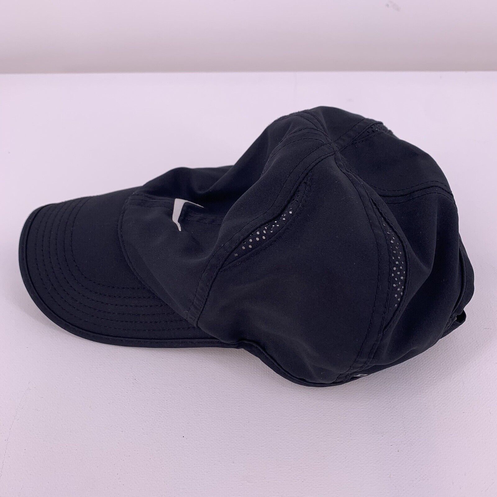 Nike Nike Golf Tennis Cap Featherlight Dri Fit Curved Bill Black Size ONE SIZE - 3 Thumbnail