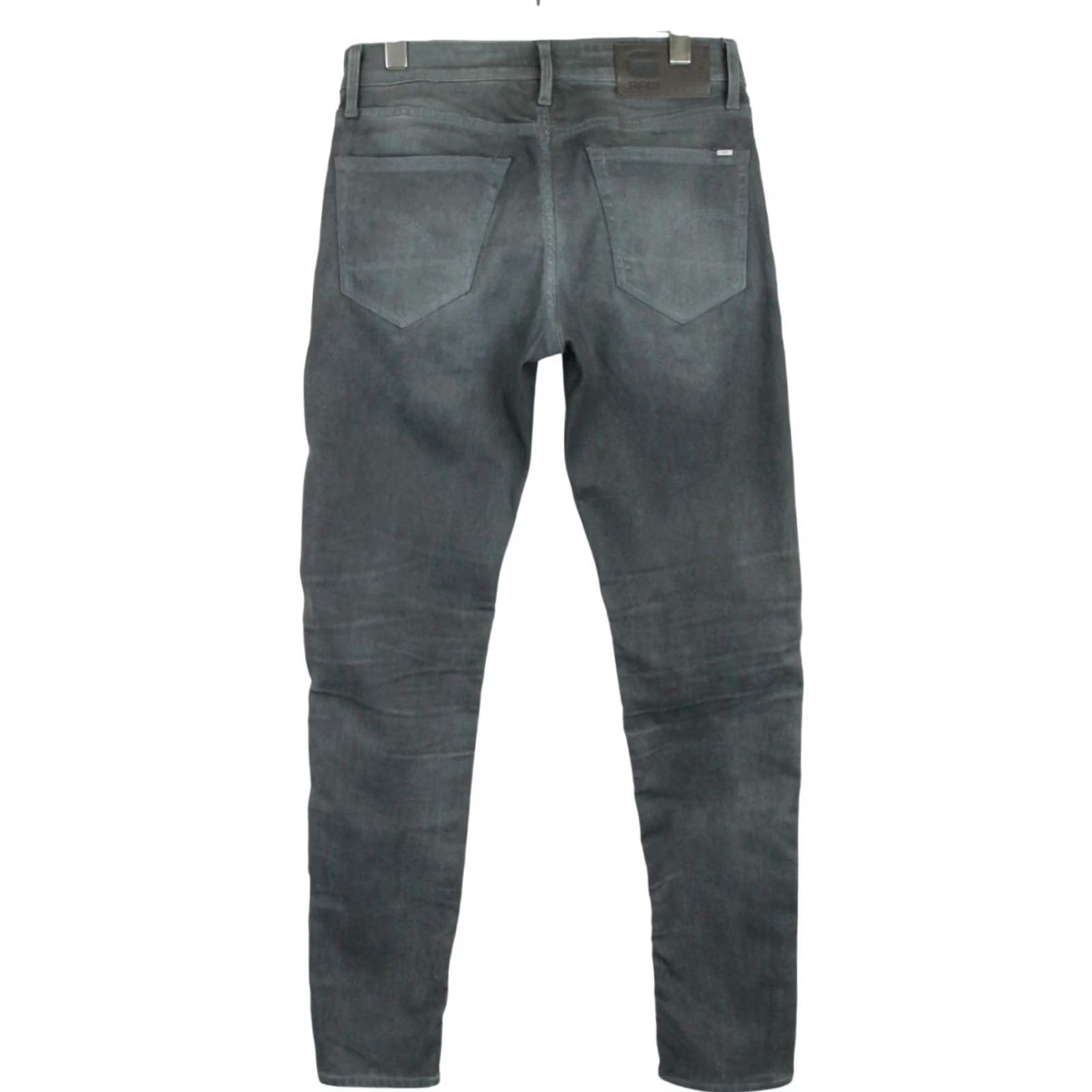 G-Star G-STAR 3301 Slim Jeans Men's Grey Faded Denim Button Fly Stretch W30/L36 Size US 30 / EU 46 - 2 Thumbnail