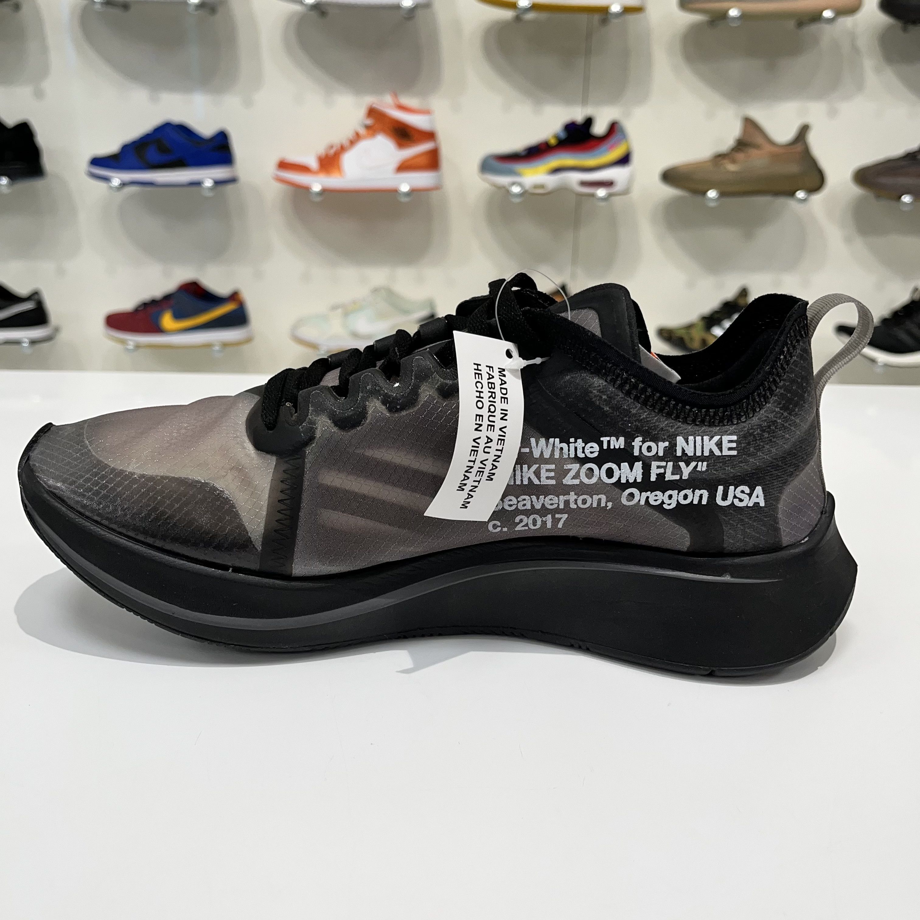Nike × Off-White Nike Zoom Fly x Off-White Black/Silver Size US 8 / EU 41 - 12 Thumbnail