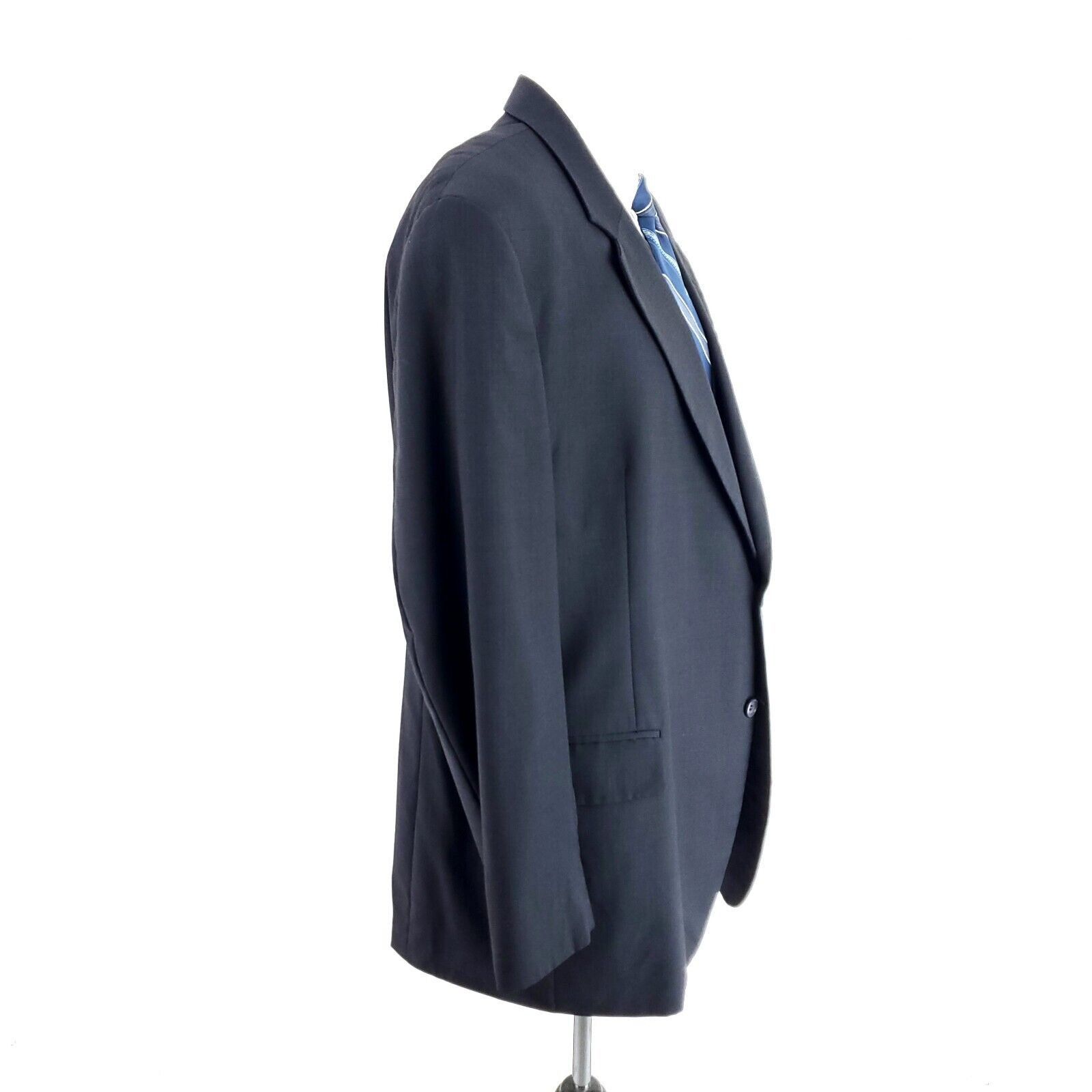 Jos. A. Bank Jos A Bank Wool 2 Button Blazer 44R Or Slim 46R Blue Gray Bi Size 44R - 7 Thumbnail