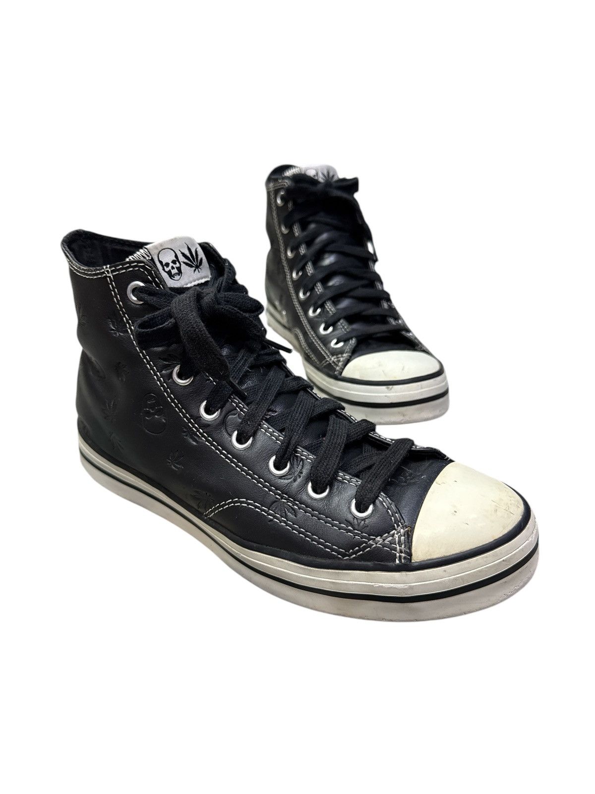 Lucien Pellat-Finet LUCIEN PELLAT FINET SKULL HEMP PRINT LEATHER SHOES Size US 8 / EU 41 - 2 Thumbnail