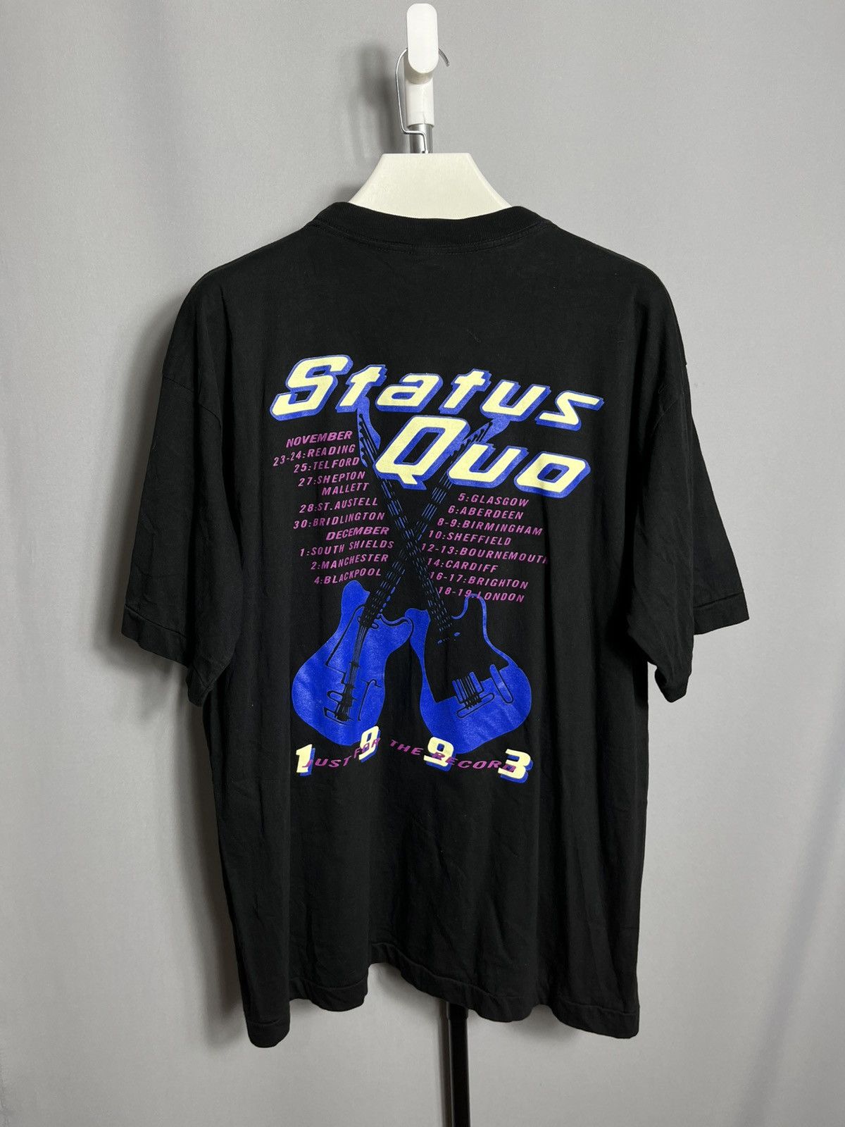 Other Status Quo Just For The Record Tour T Shirt Vintage 1993 Size US XL / EU 56 / 4 - 2 Thumbnail