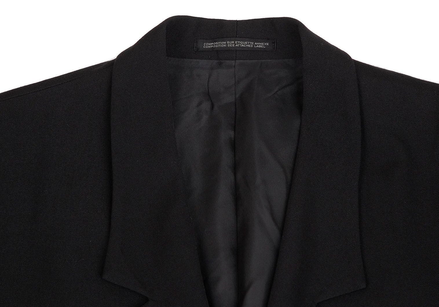 Yohji Yamamoto Yohji Yamamoto Wool Gabardine Jacket Black 2 Size US M / EU 48-50 / 2 - 3 Thumbnail