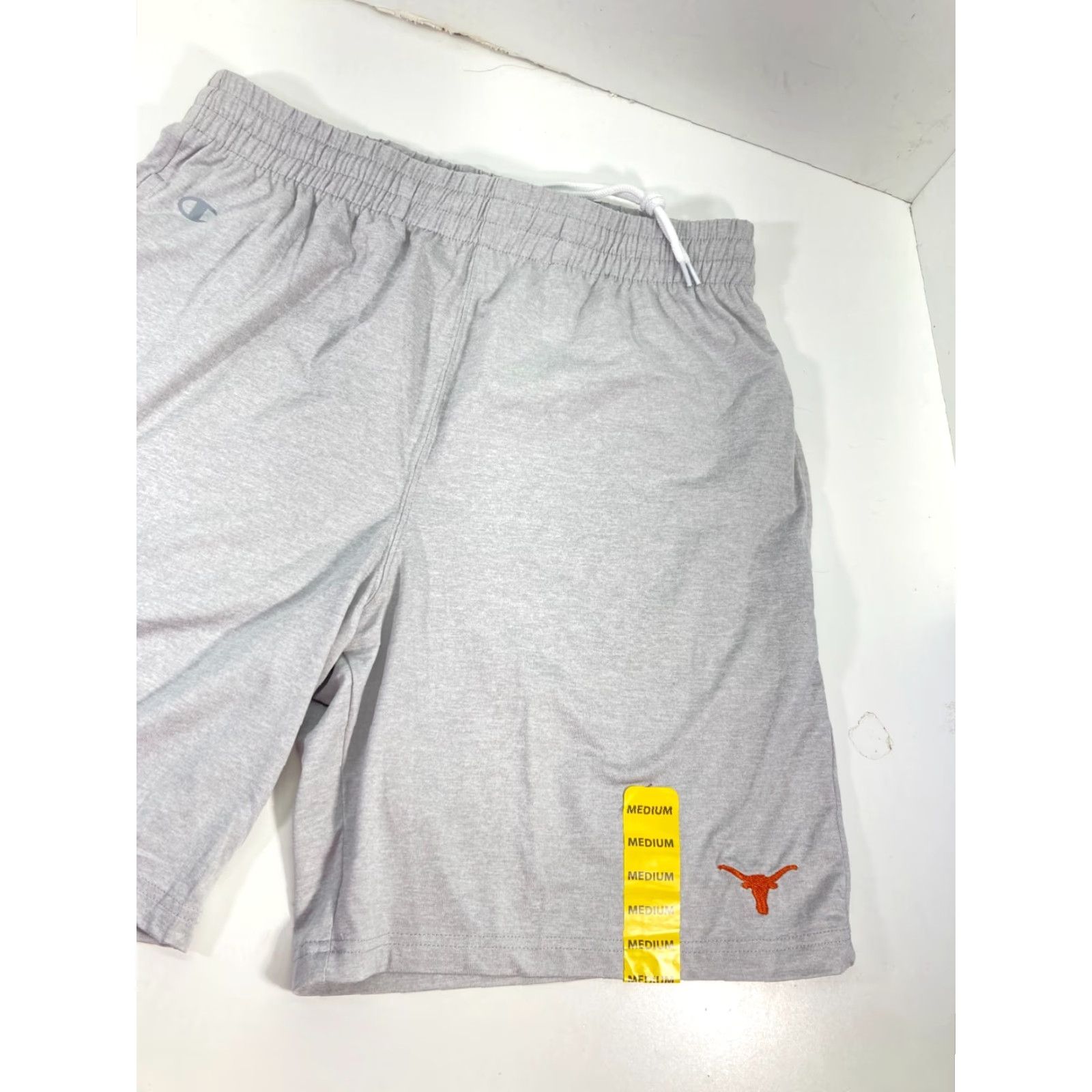 Champion University Texas Champion Sweat Shorts Men M Gray Elastic Waist Logo NWT Size US 31 - 2 Thumbnail