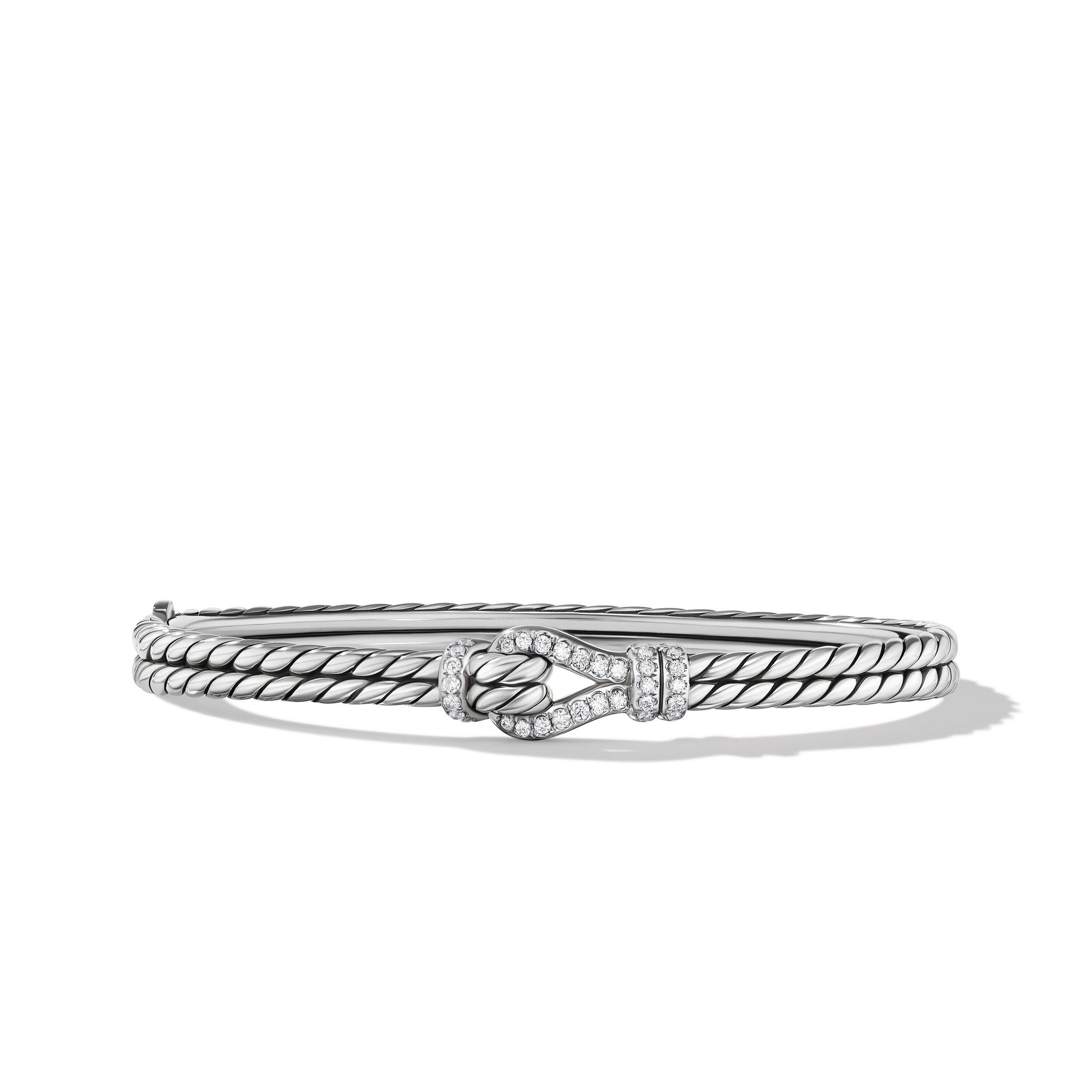 David Yurman o1w1db10525 B17456D Bracelet in Sterling Silver with Diamond Size ONE SIZE - 1 Thumbnail