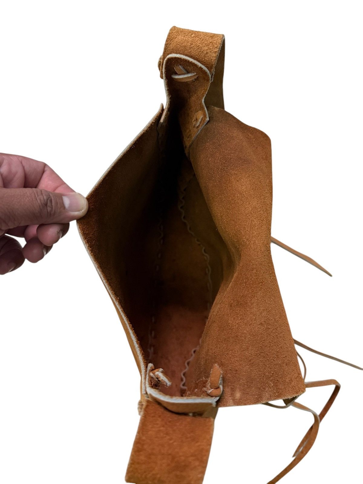Vintage RARE CUSTOM LEATHER CROSSBODY BAG Size ONE SIZE - 7 Thumbnail