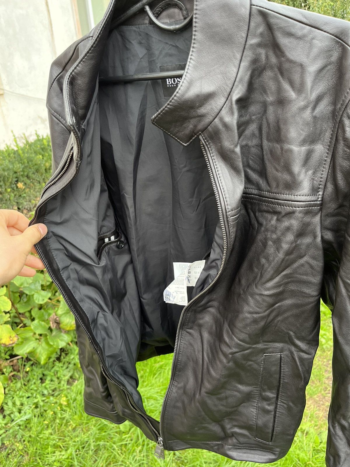 Hugo Boss Hugo Boss Real Leeather JAcket Black Luxury Size US M / EU 48-50 / 2 - 14 Thumbnail