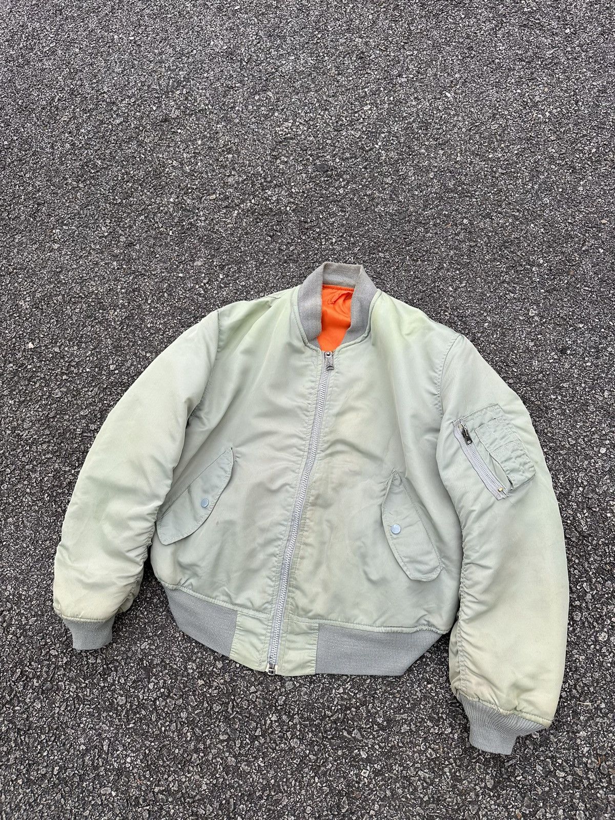 Vintage 🪖Vintage MA-1 Man Intermediate Pract Bomber Jacket Size US L / EU 52-54 / 3 - 3 Thumbnail