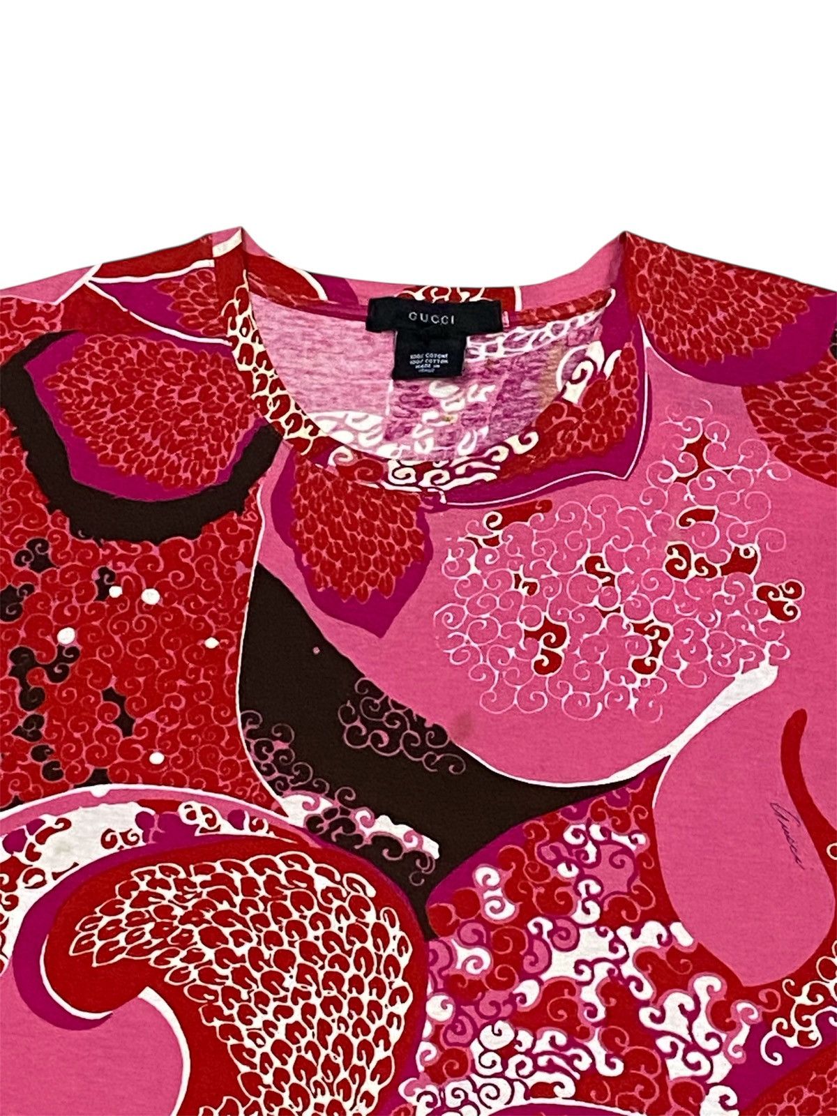 Gucci Gucci SS1999 Floral Red Shirt Size L / US 10 / IT 46 - 3 Thumbnail