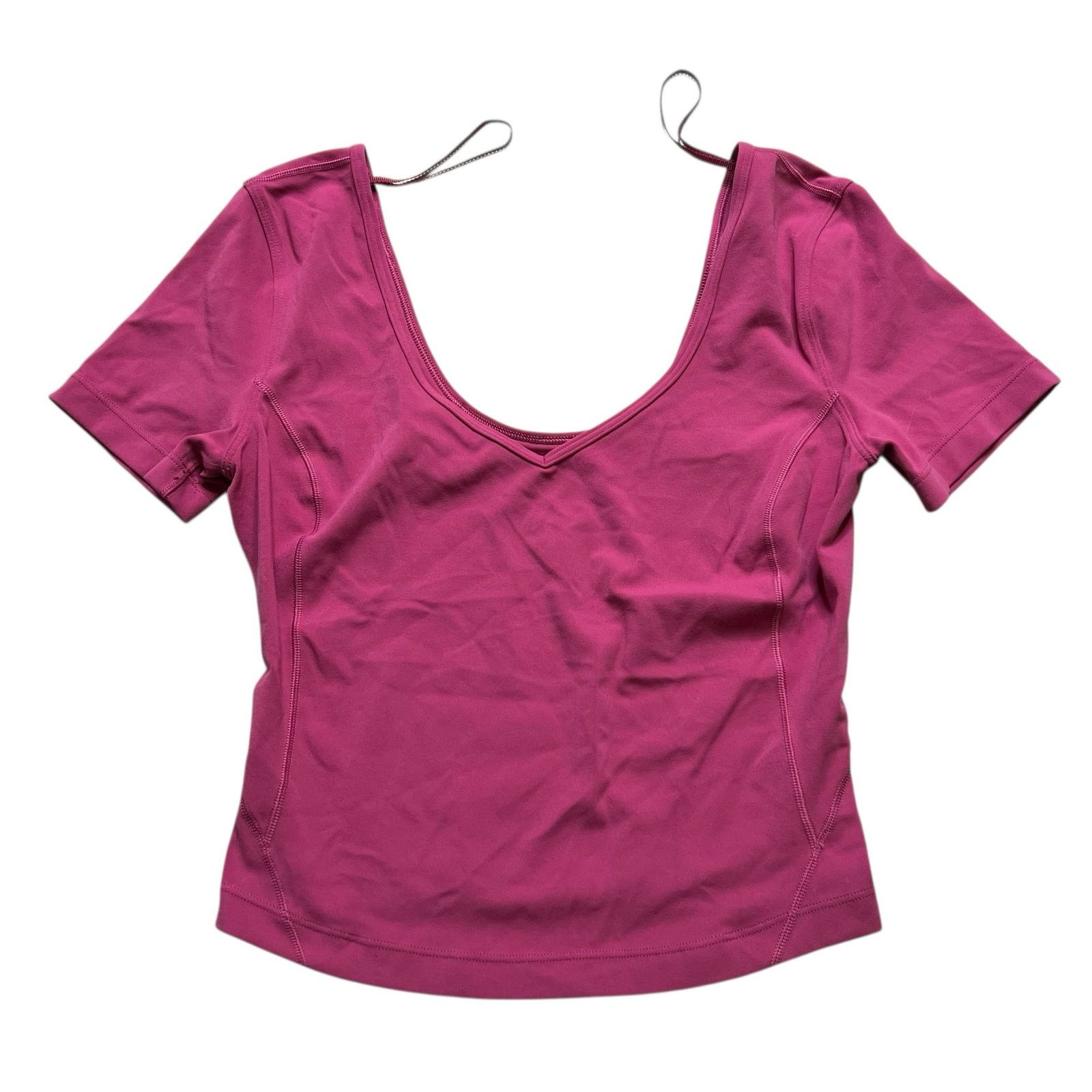 Lululemon Lululemon Align Tee Nulu Cropped Length Size 4 Sonic Pink Size S / US 4 / IT 40 - 3 Thumbnail