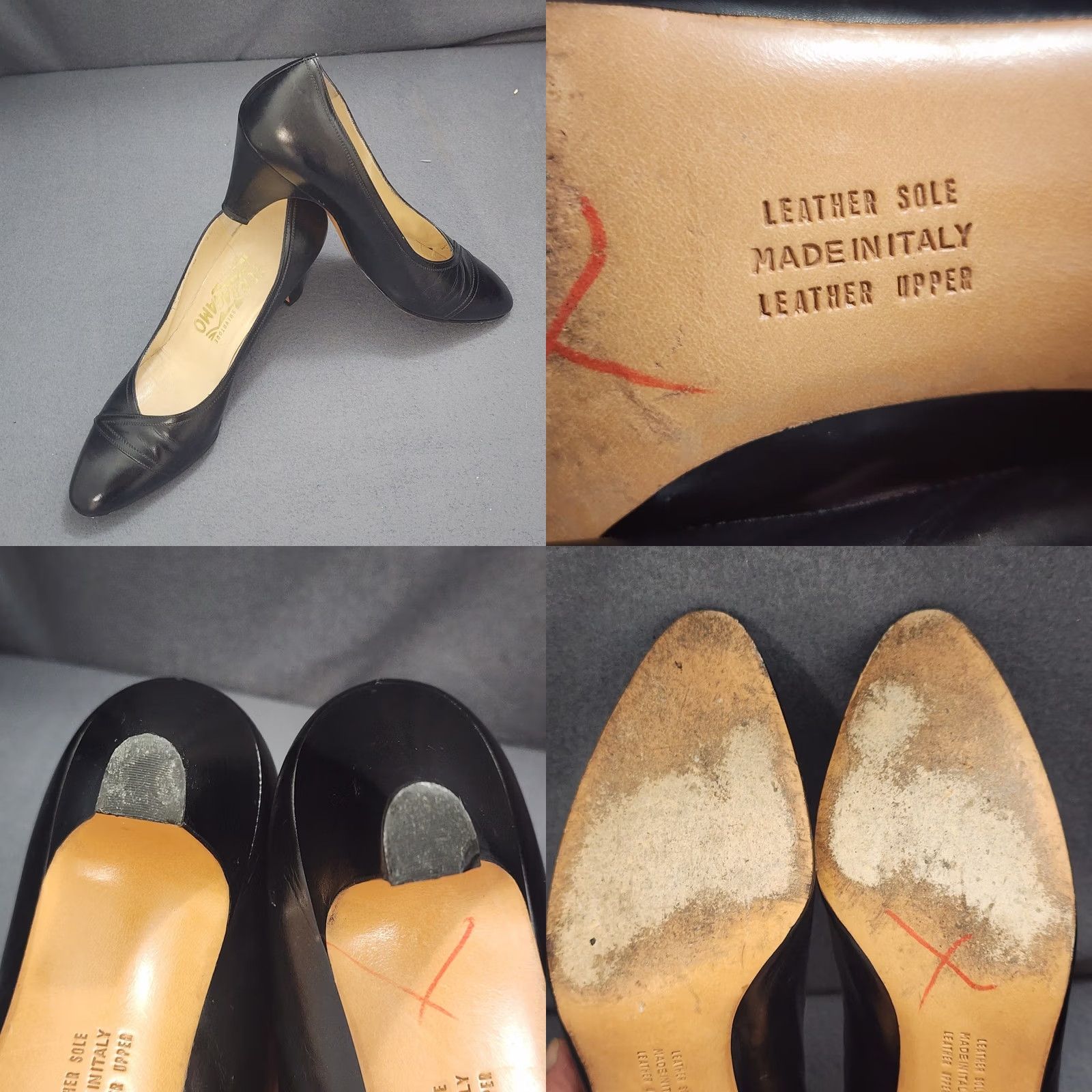 Salvatore Ferragamo VINTAGE Salvatore Ferragamo Pumps Womens 6B Black Leather Italy 2" Heel Pump Womens Mens? Size US 6 / IT 36 - 10 Thumbnail