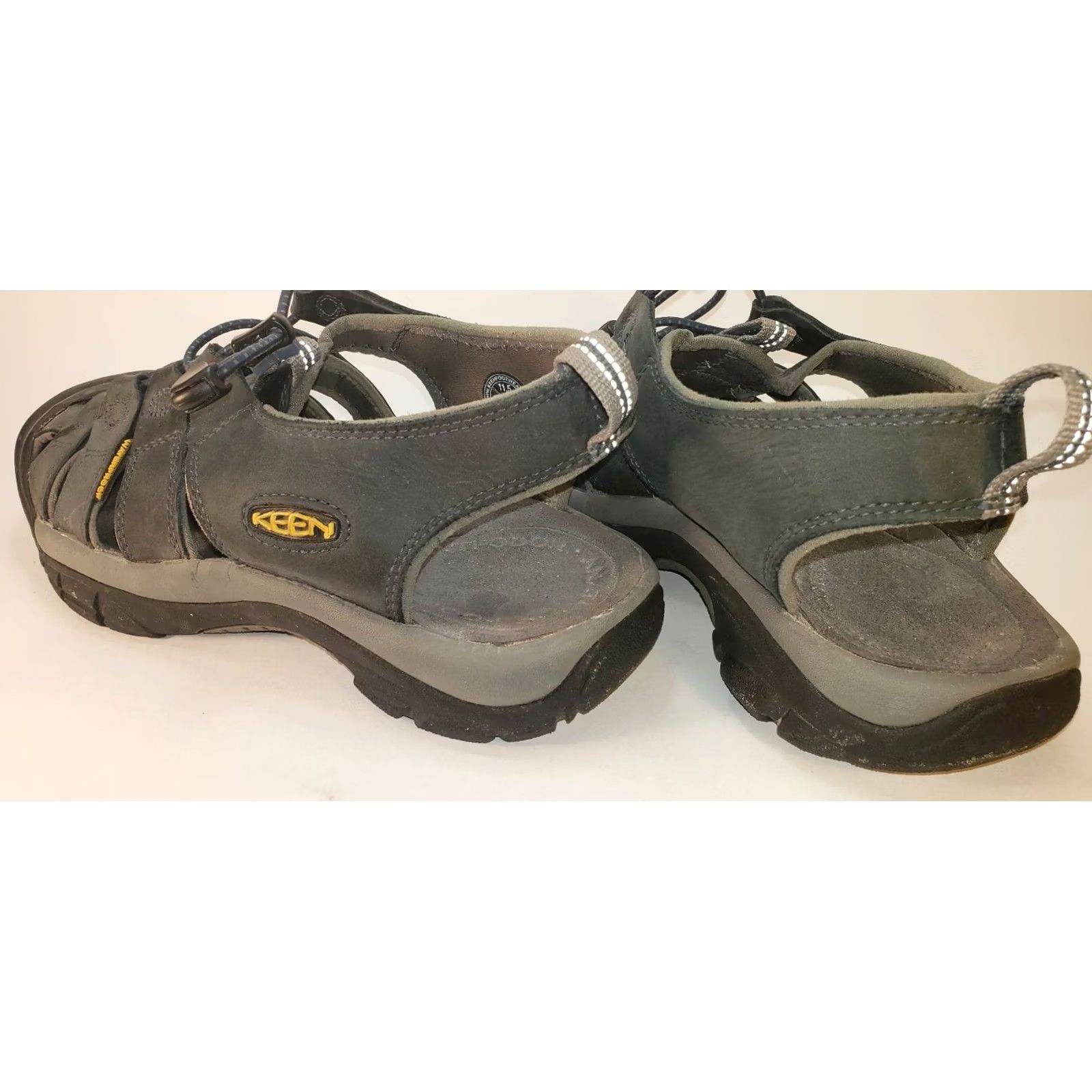 KEEN KEEN Newport Leather Sandal Mens 11.5M 45EU Dark Gray/Blue Waterproof Sport Sandals Size ONE SIZE - 3 Thumbnail