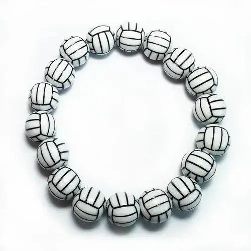Jewelry Black Ball 8 Dice Bracelet Size ONE SIZE - 4 Thumbnail