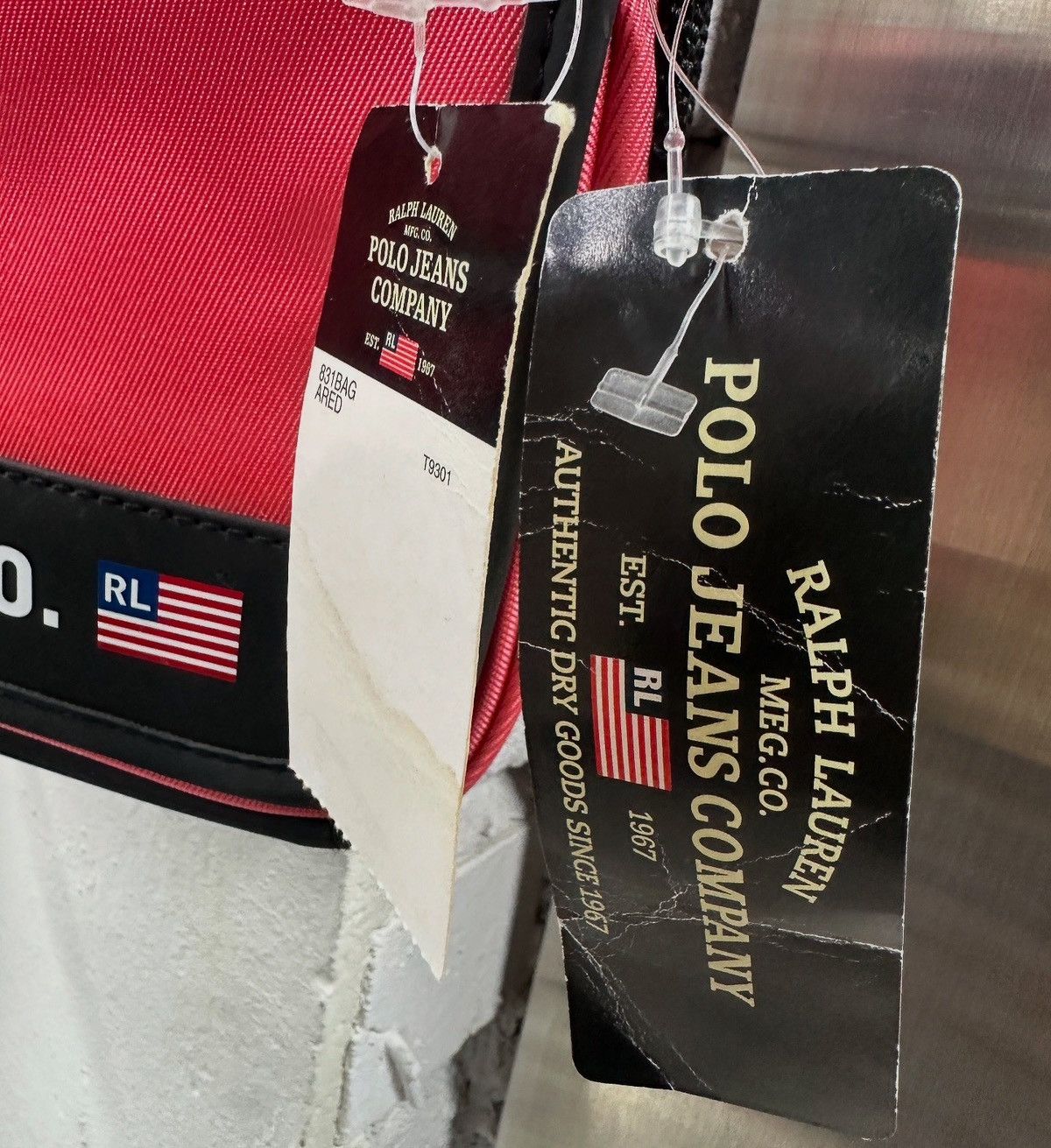 Polo Ralph Lauren × Vintage 90S POLO JEANS BAG Size ONE SIZE - 4 Thumbnail