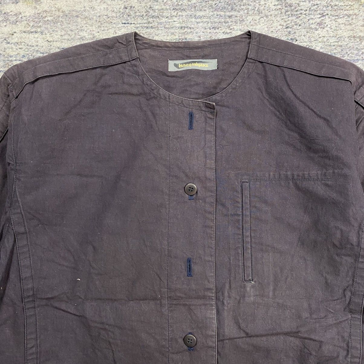 Issey Miyake Vintage issey miyake collarless jacket Size M / US 6-8 / IT 42-44 - 9 Thumbnail