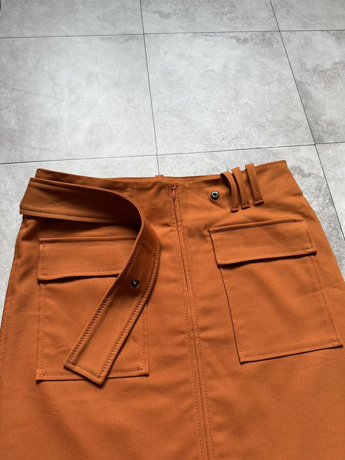 Cop Copine Cop Copine Mayabis Orange Mini Skirt Belt Pockets Taille 36 Size 25" / US 0 / IT 36 - 5 Thumbnail
